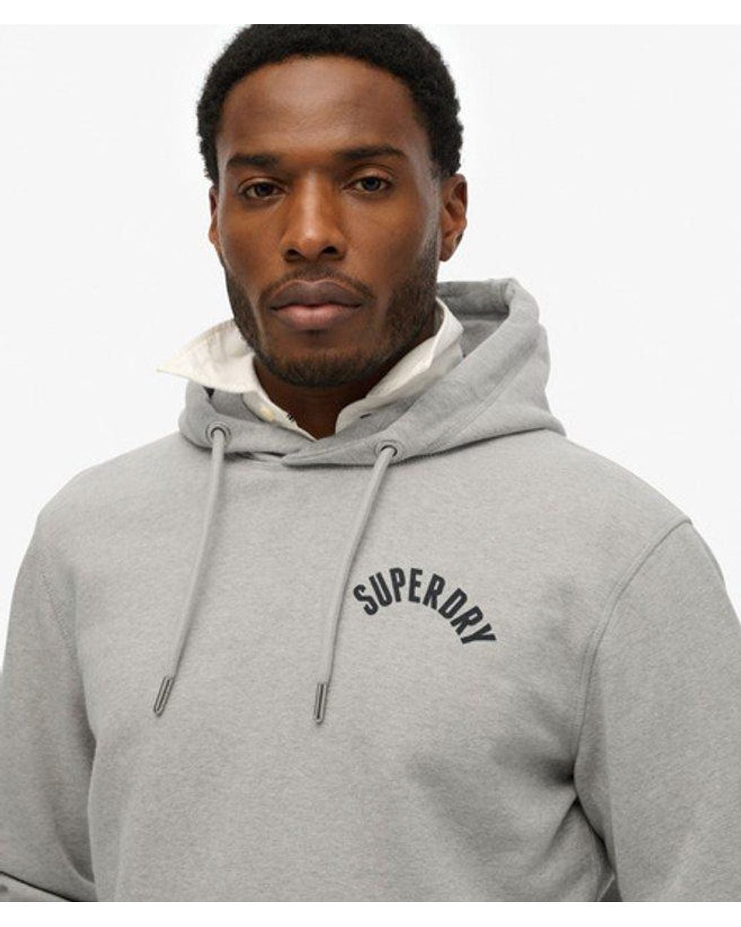 Superdry Gray & Co Athletic Essentials Hoodie for men