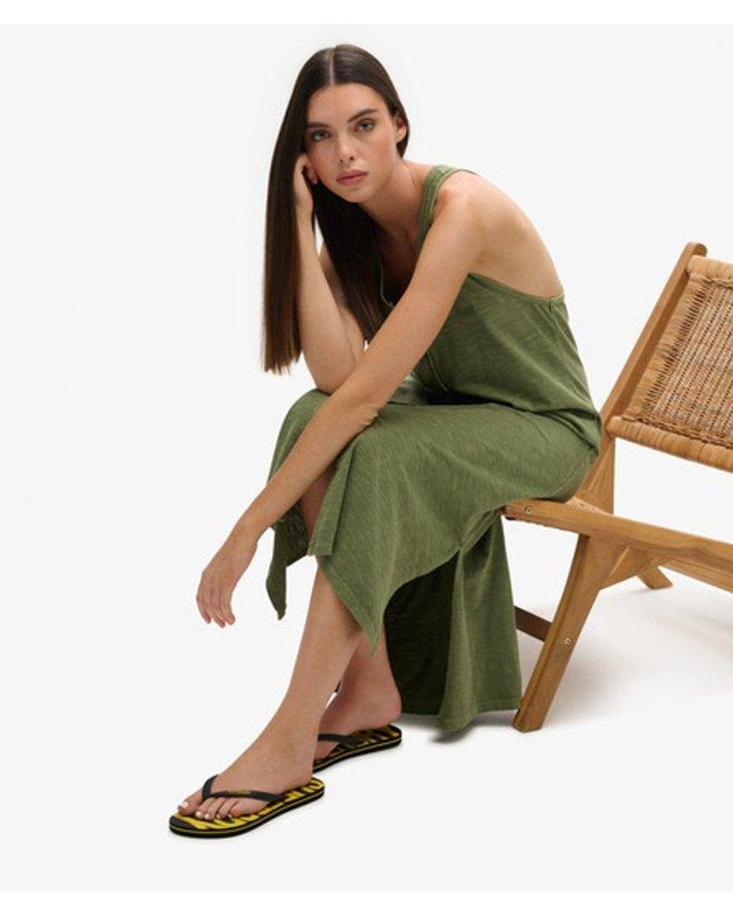 Superdry Yellow & Co Vintage Flip Flops