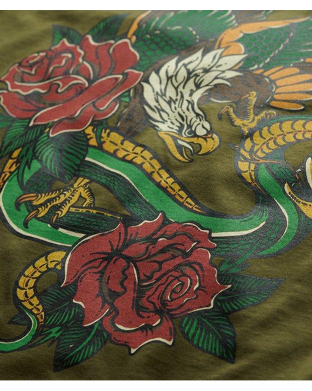 Superdry Green & Co Tattoo Loose T-shirt for men