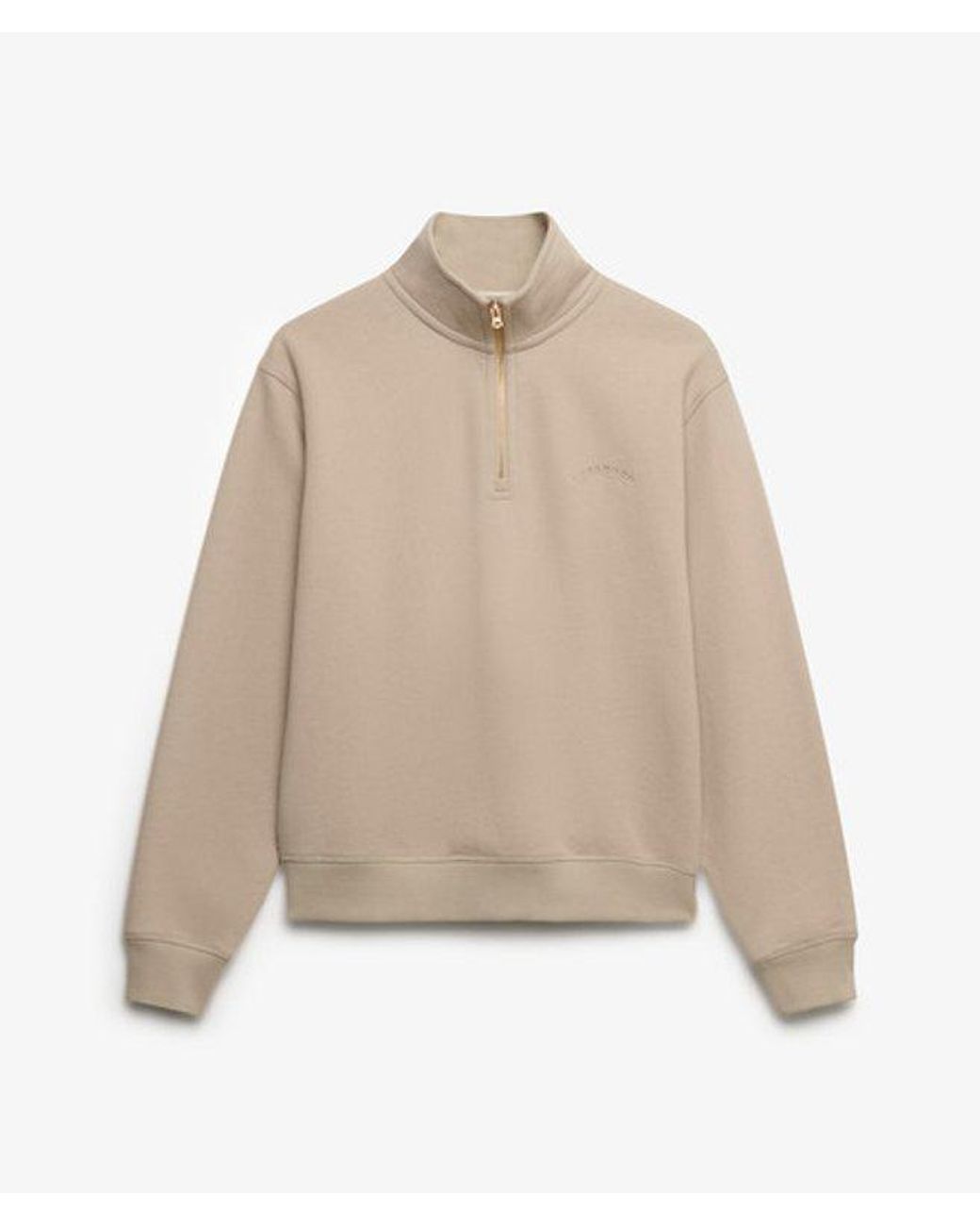 Superdry Natural & Co Essential Logo Embroidered Half Zip Jumper