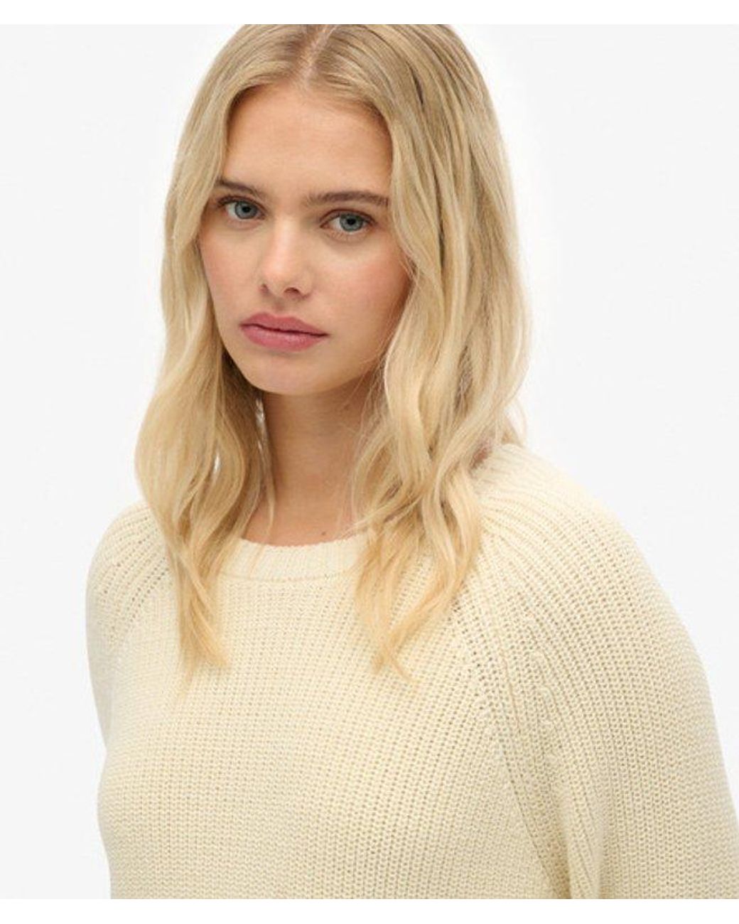 Superdry Natural & Co Relaxed Ribbed Knitted Jumper