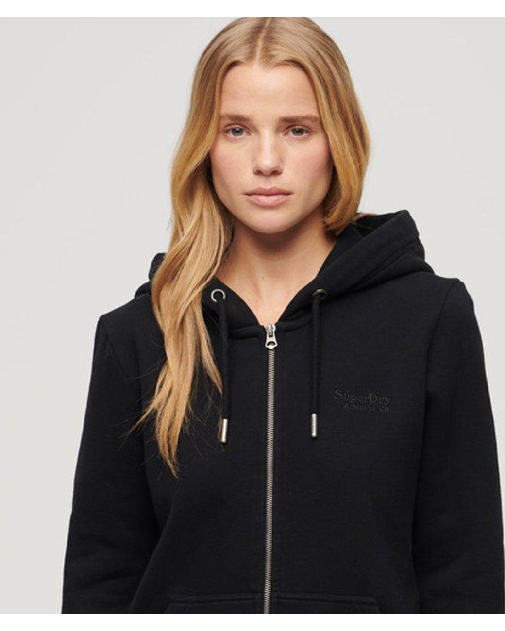 Superdry Black & Co Essential Logo Zip Hoodie