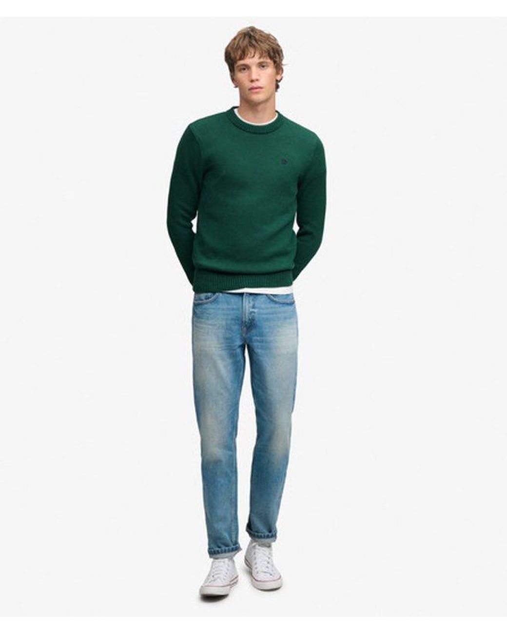 Superdry Green & Co Preppy Cotton Jumper for men