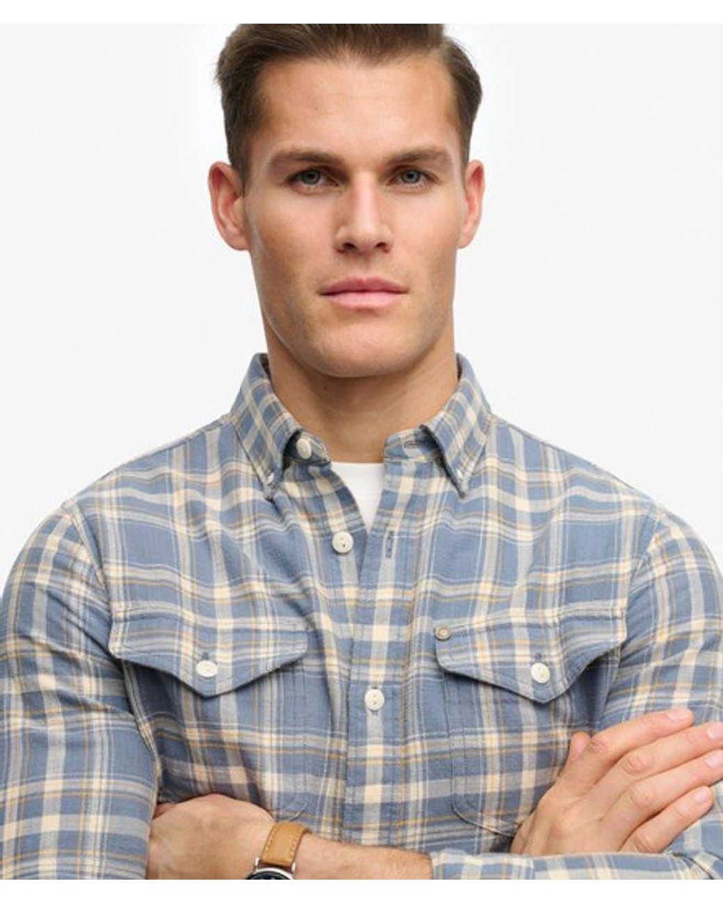 Superdry Blue & Co The Merchant Store - Lite Check Shirt for men