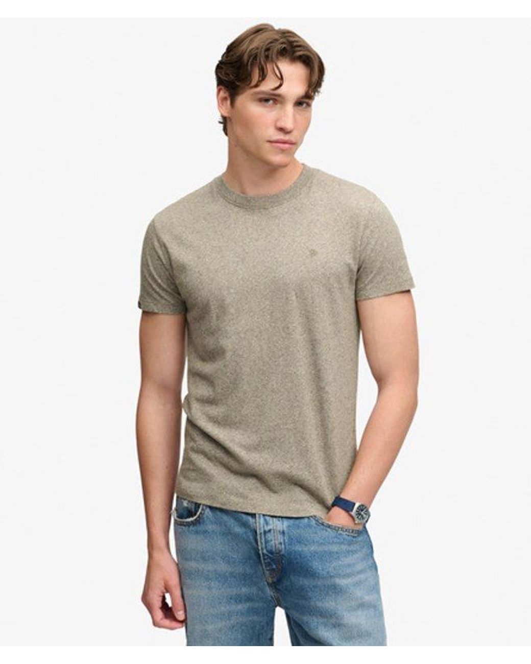 Superdry Green & Co Logo Embroidered T-shirt for men