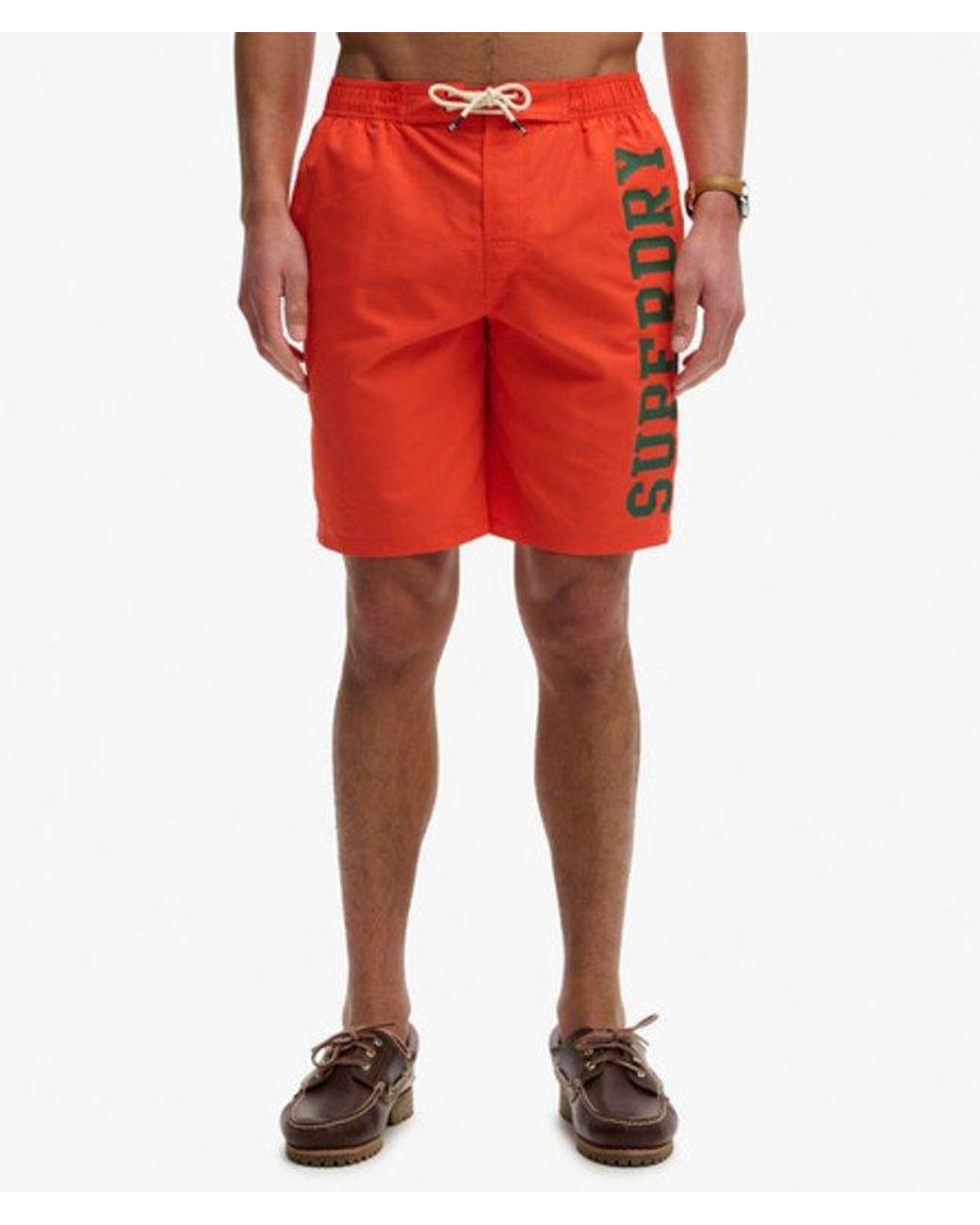 Superdry Red Logo 19-Inch Boardshorts for men