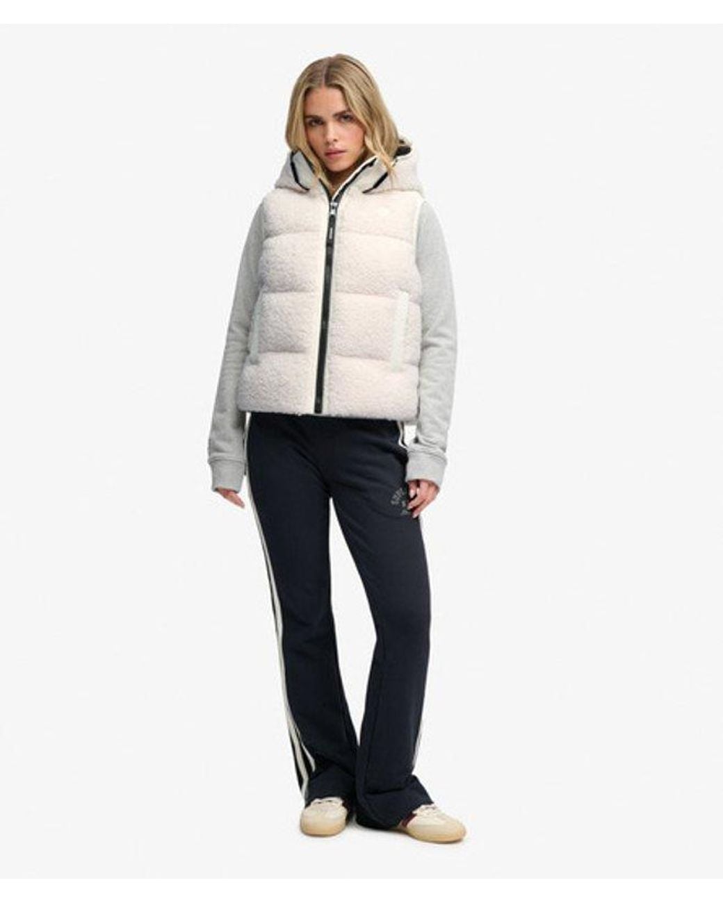 Superdry Natural & Co Borg Hooded Puffer Gilet