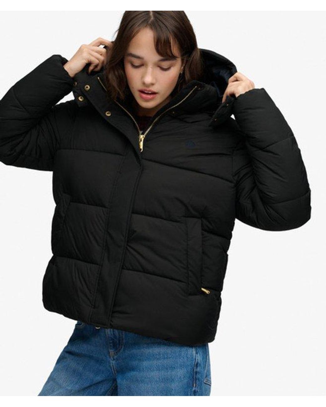 Superdry Premium Ripstop Pufferjas in het Black