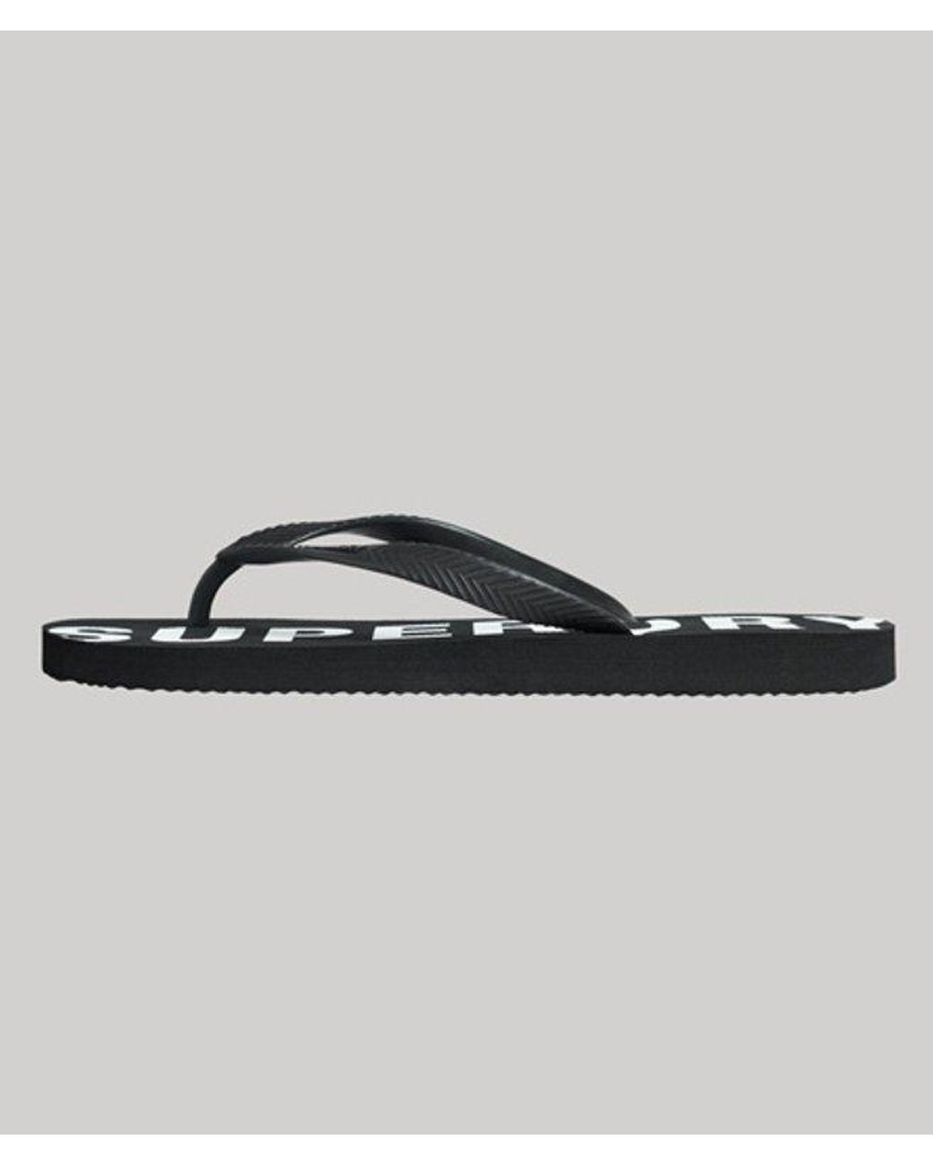 Superdry Code Core Sport Teenslippers in het Black voor heren