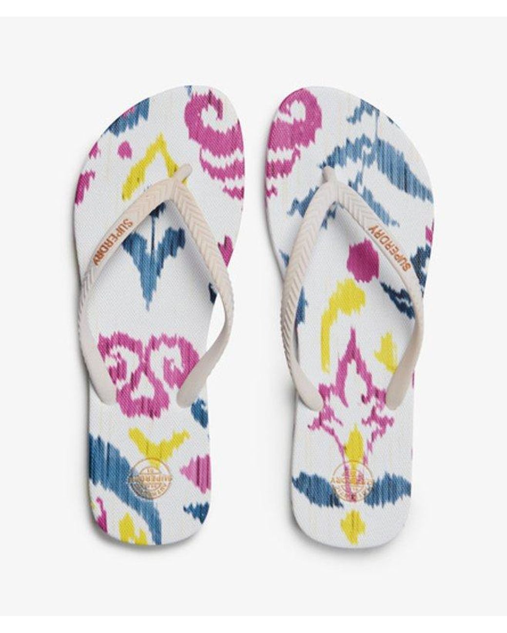 Superdry White & Co All Over Print Flip Flops