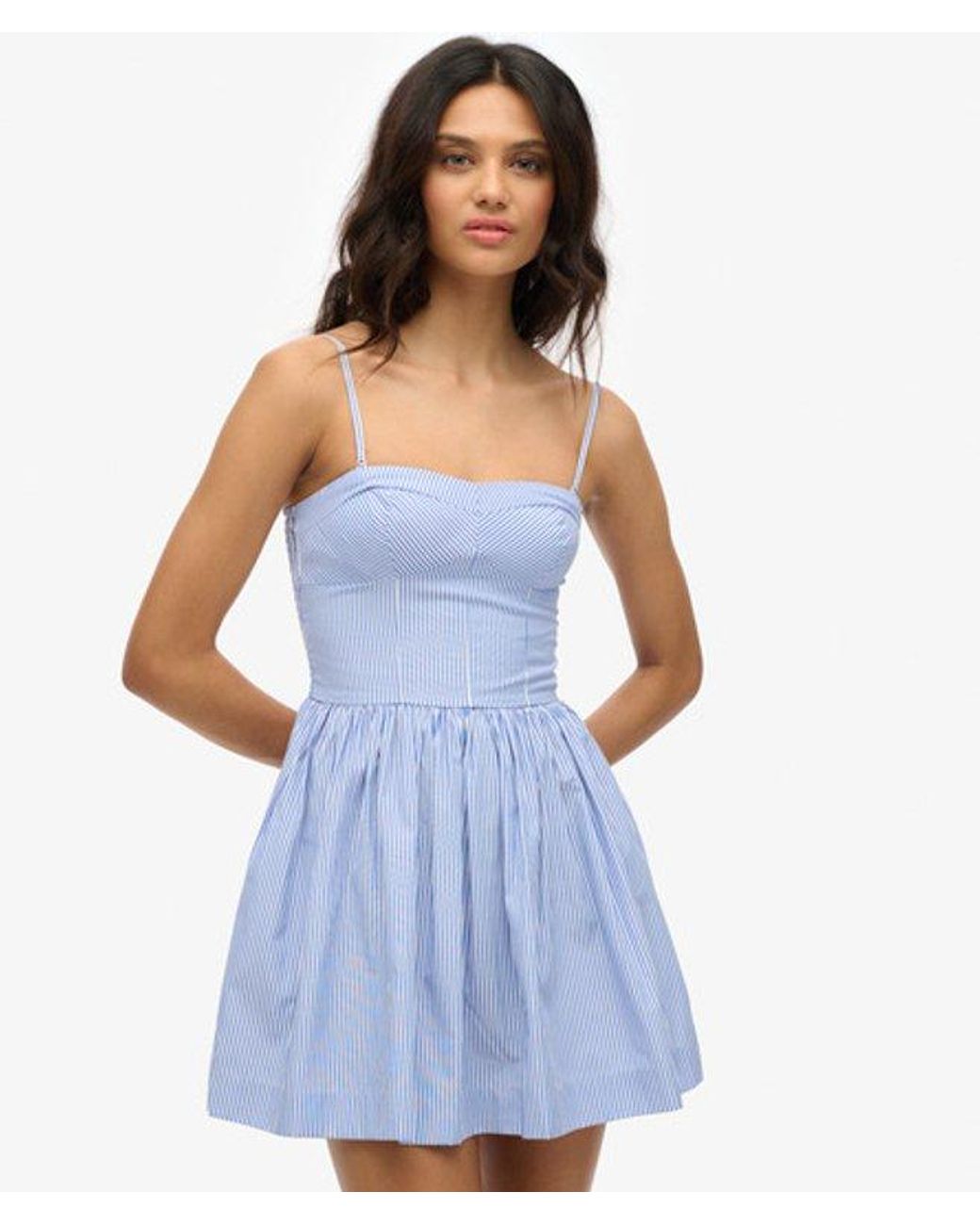 Superdry Blue & Co Corset Cami Mini Dress