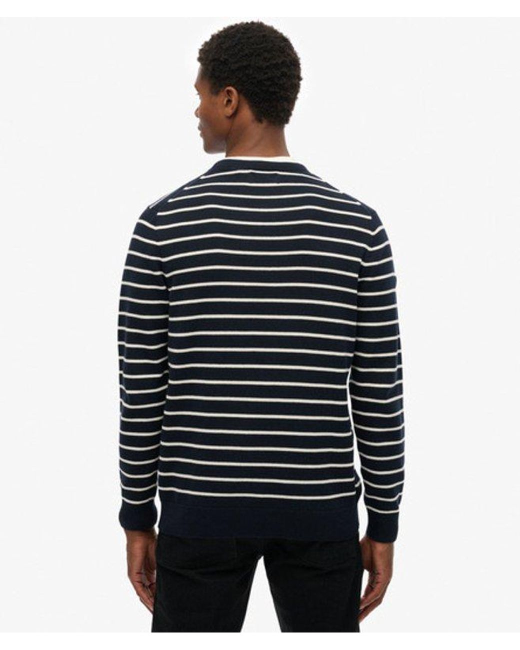 Superdry Black & Co The Merchant Store - Breton Jumper for men