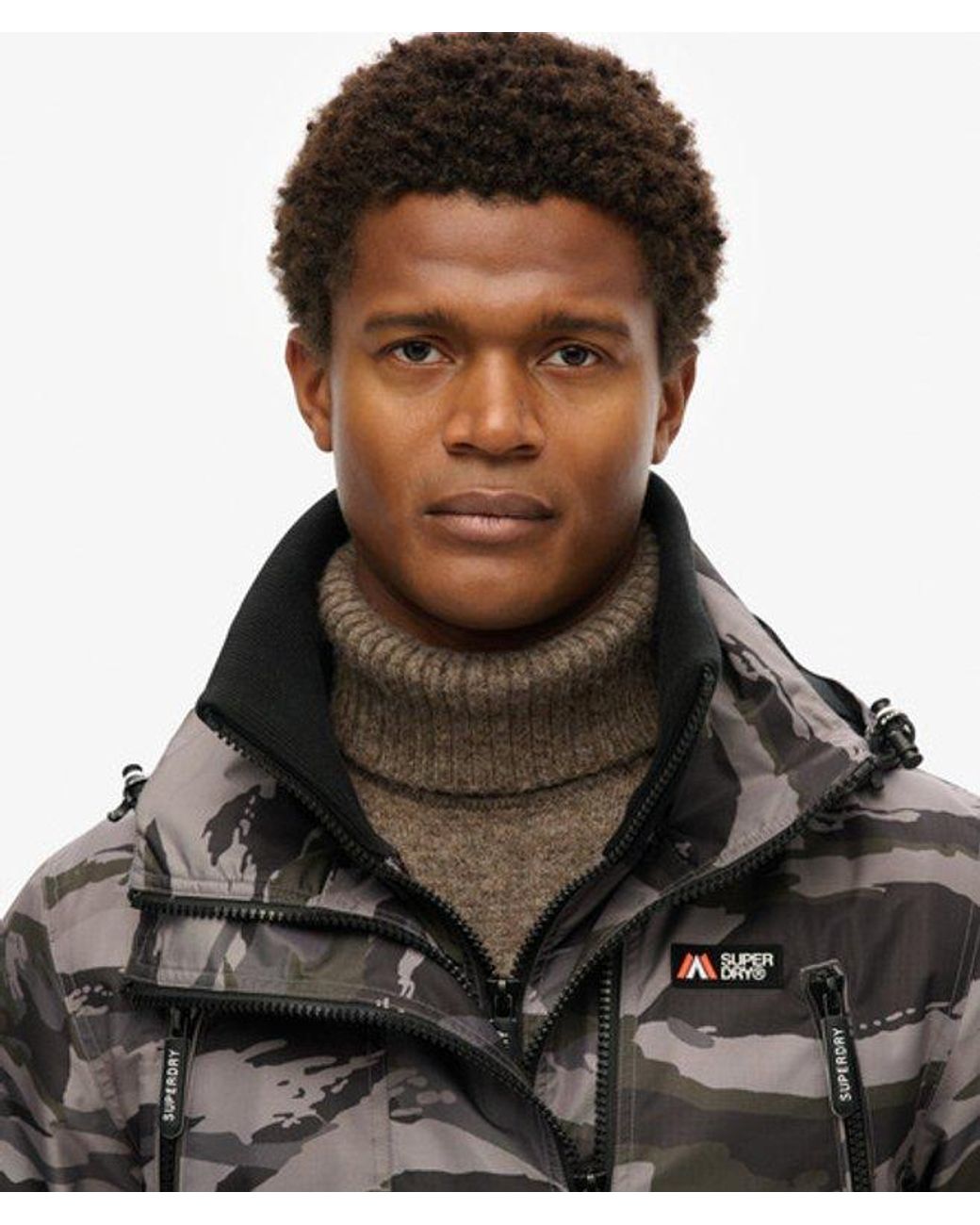 Superdry Black & Co Classic Camo Print Windbreaker Jacket for men
