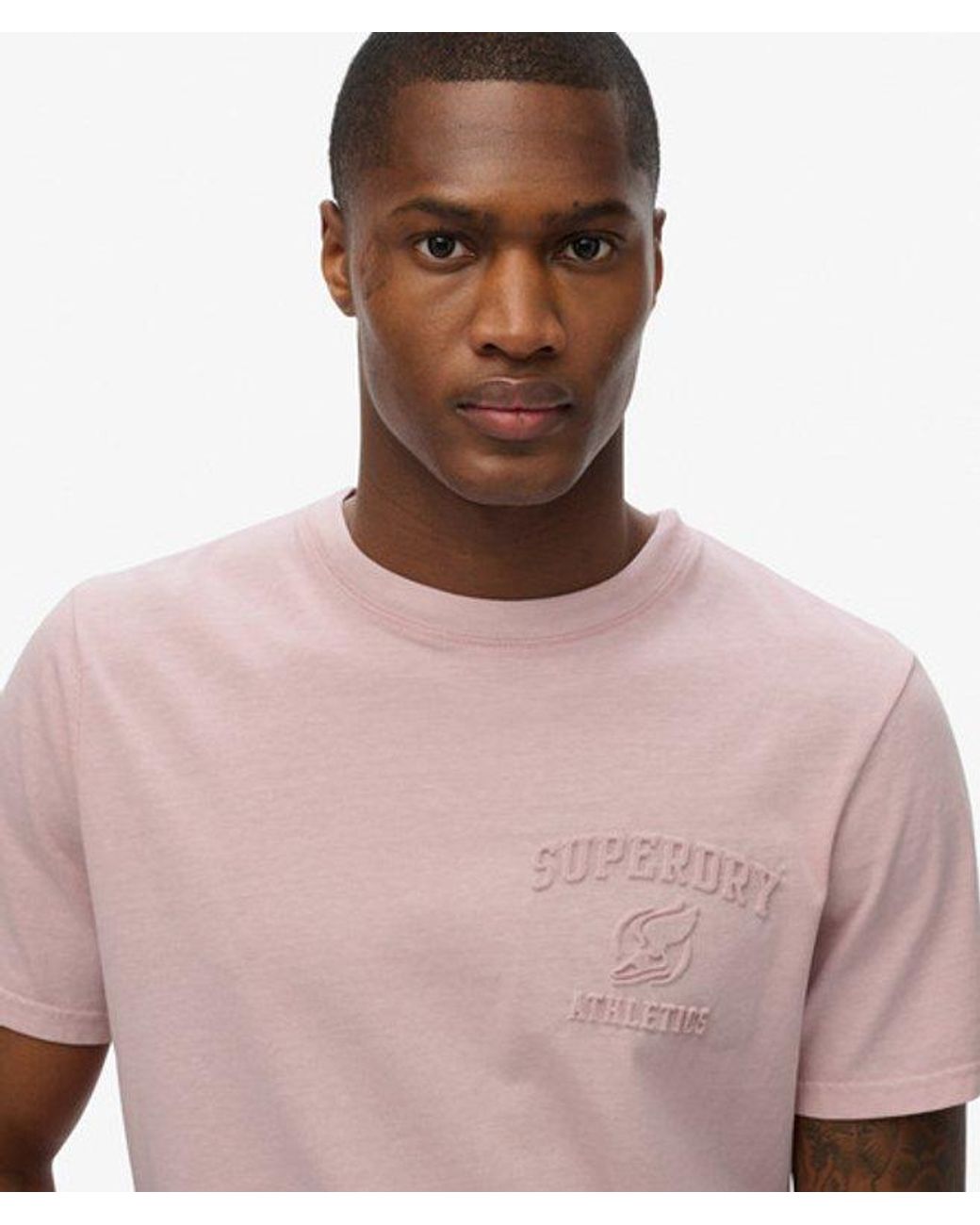 Superdry Red & Co Athletic Embossed Relaxed T-shirt for men