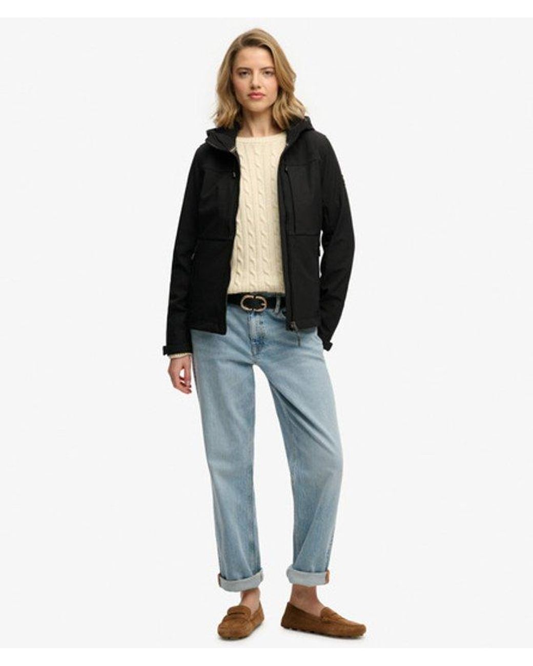 Superdry Black Hooded Classic Trekker Jacket