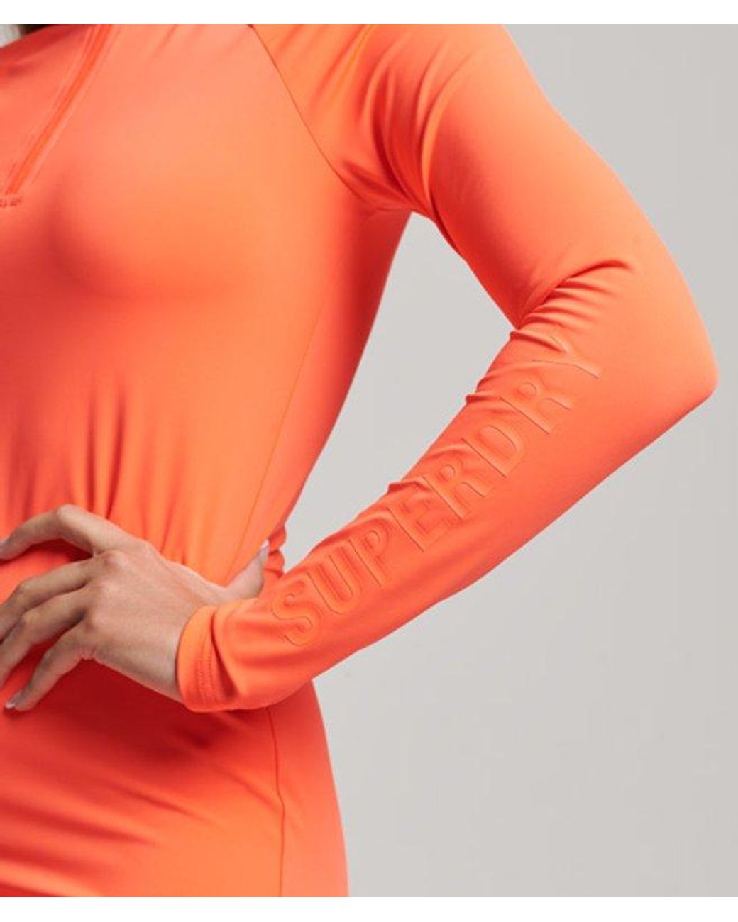 Superdry Orange & Co Longsleeve Bodycon Mini Dress