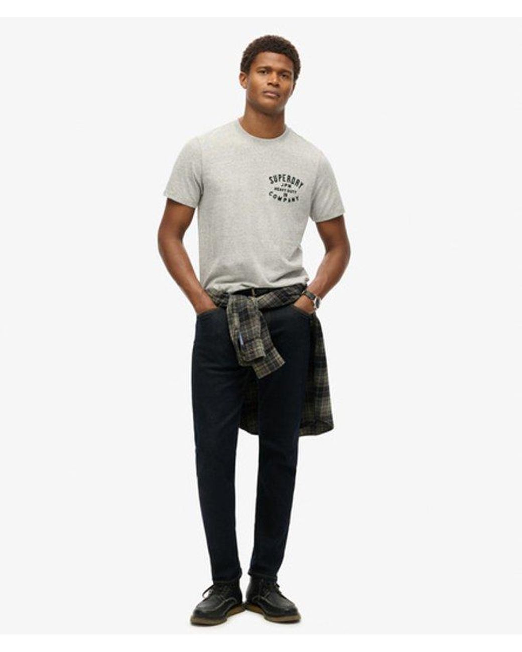 Superdry Gray & Co Machined Goods Workwear T-shirt for men