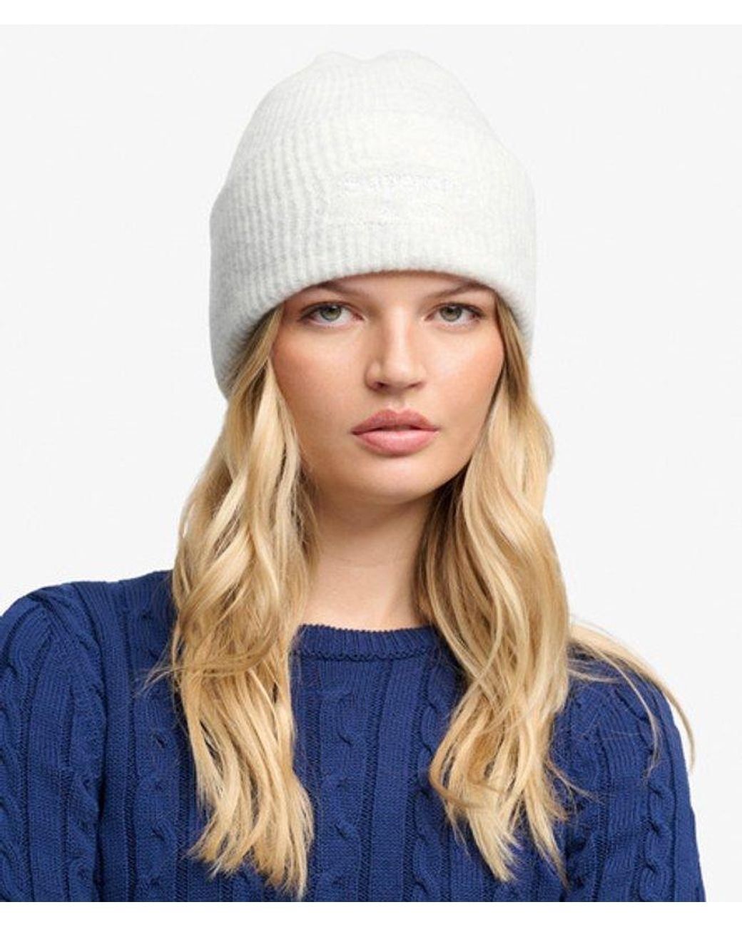 Superdry Gray & Co Heritage Rib Knit Beanie Hat