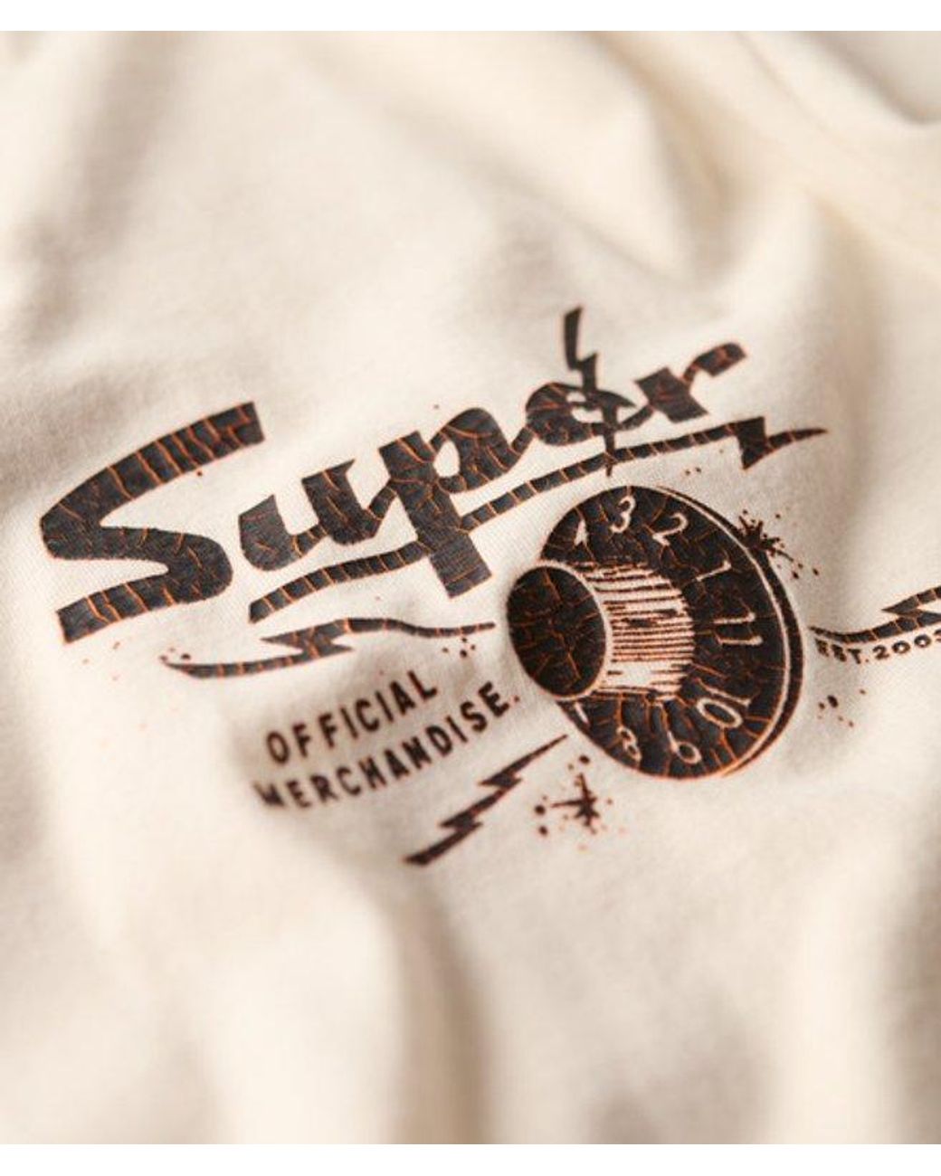 Superdry White & Co Lo-fi Punk Graphic Loose T-shirt for men