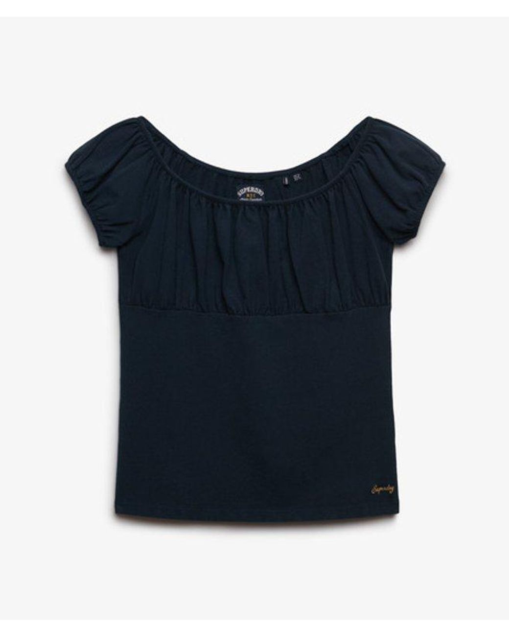 Superdry Blue & Co Athletic Essentials Ruched Top
