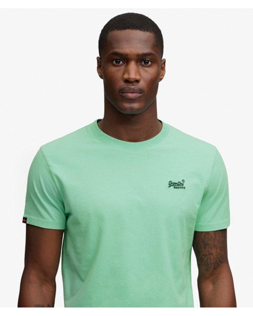 Superdry Green & Co Organic Cotton Essential Logo T-shirt for men