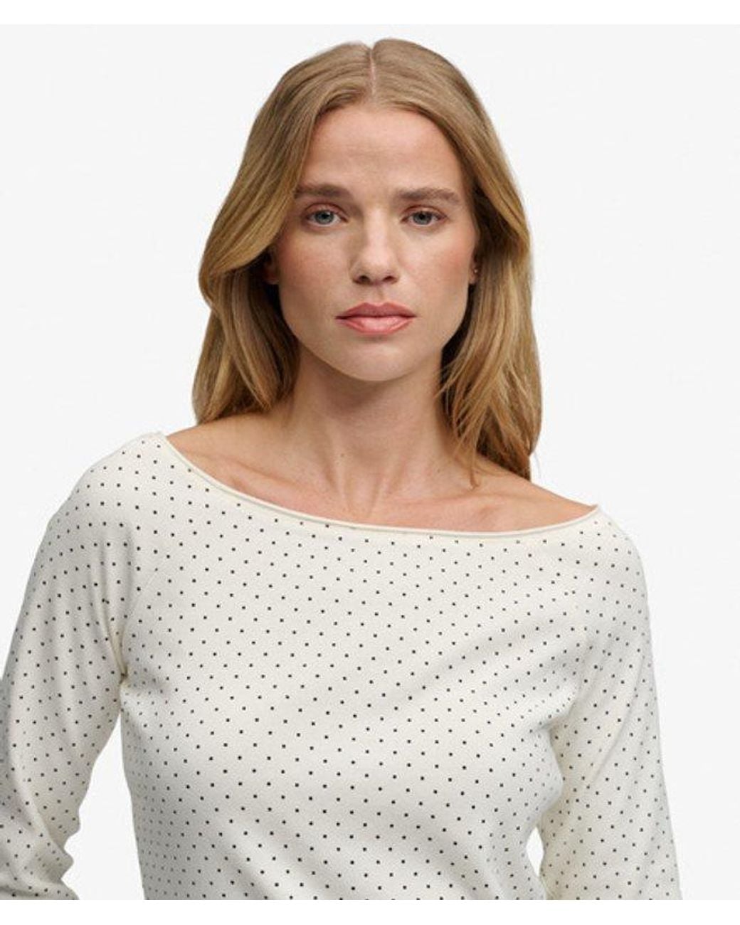 Superdry White & Co Bardot Off Shoulder Top