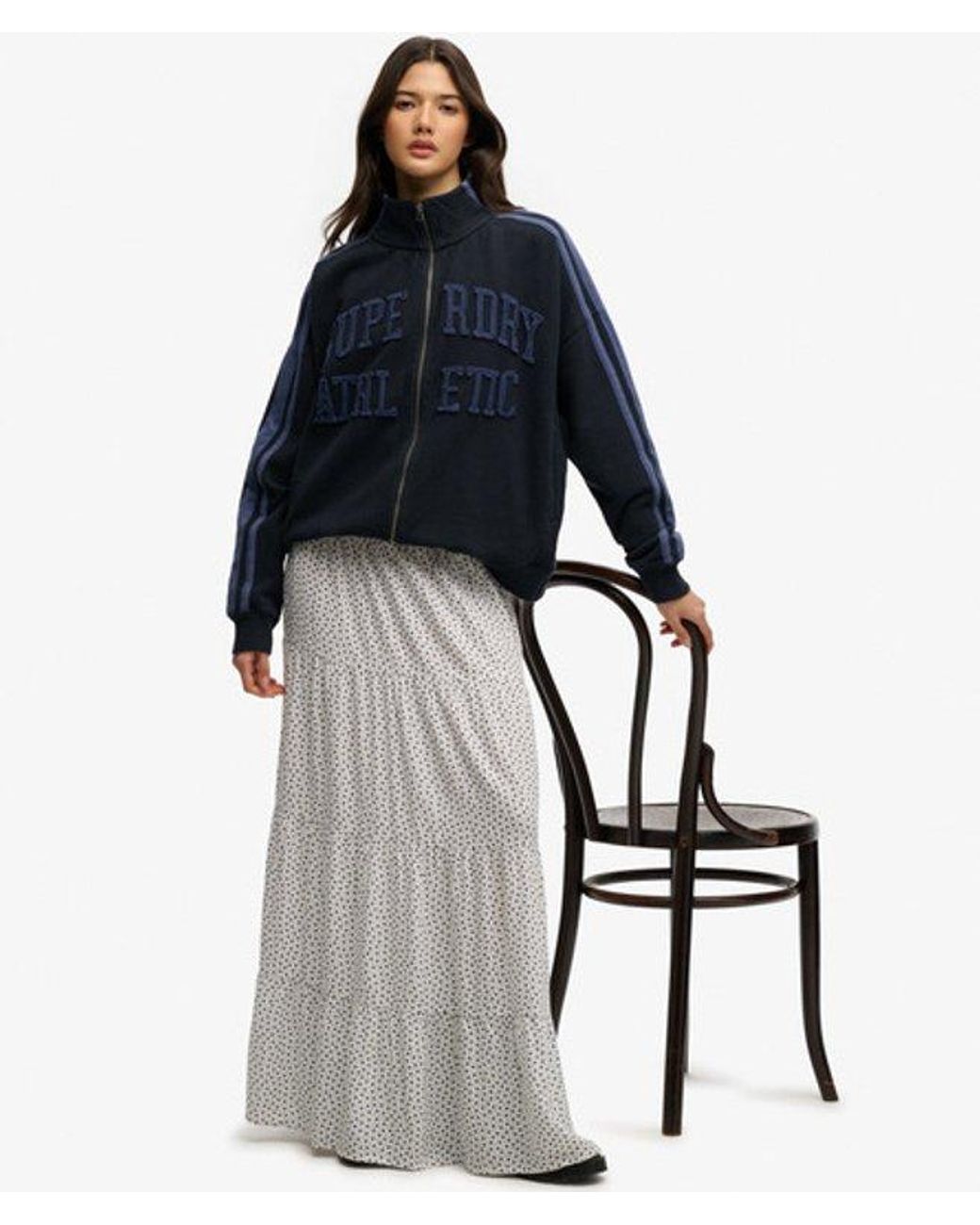 Superdry White & Co Woven Tiered Maxi Skirt