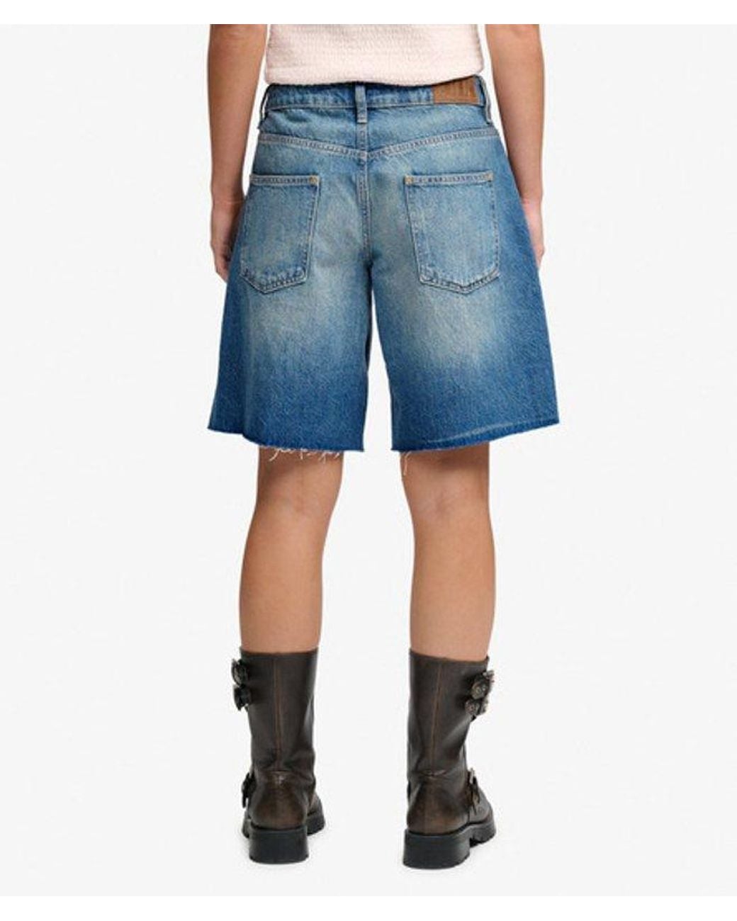 Superdry Blue & Co Mid Rise baggy Jorts