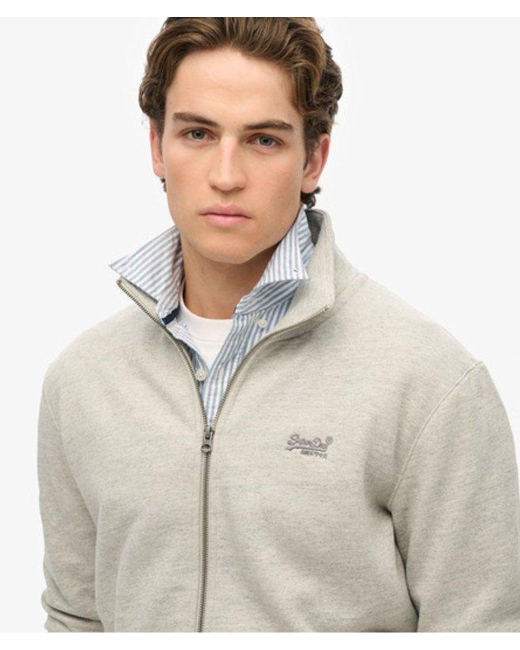 Superdry Gray & Co Essential Logo Track Top for men