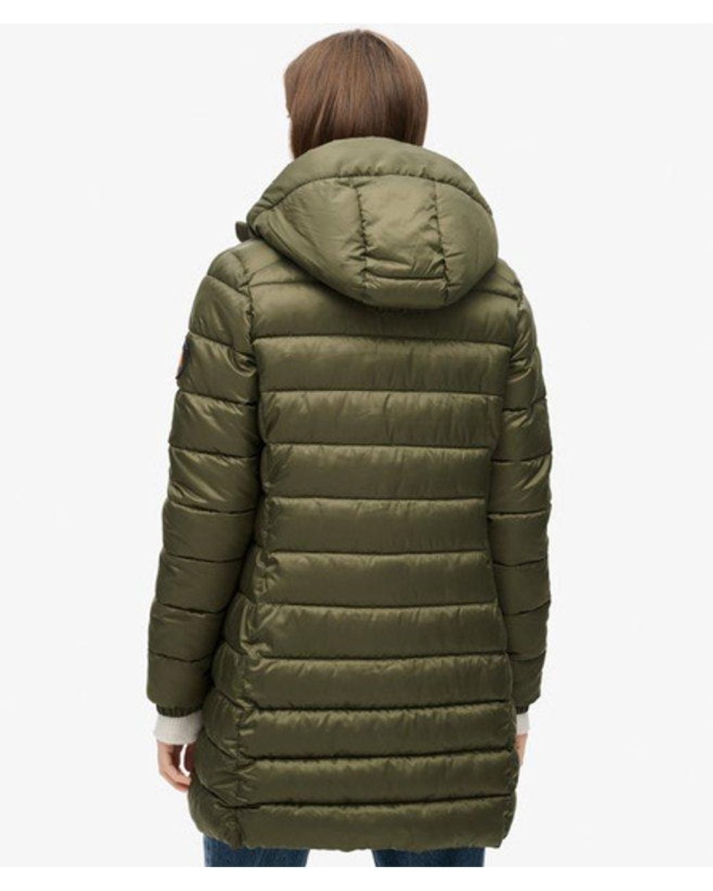 Superdry Green & Co Hooded Fuji Mid Padded Jacket