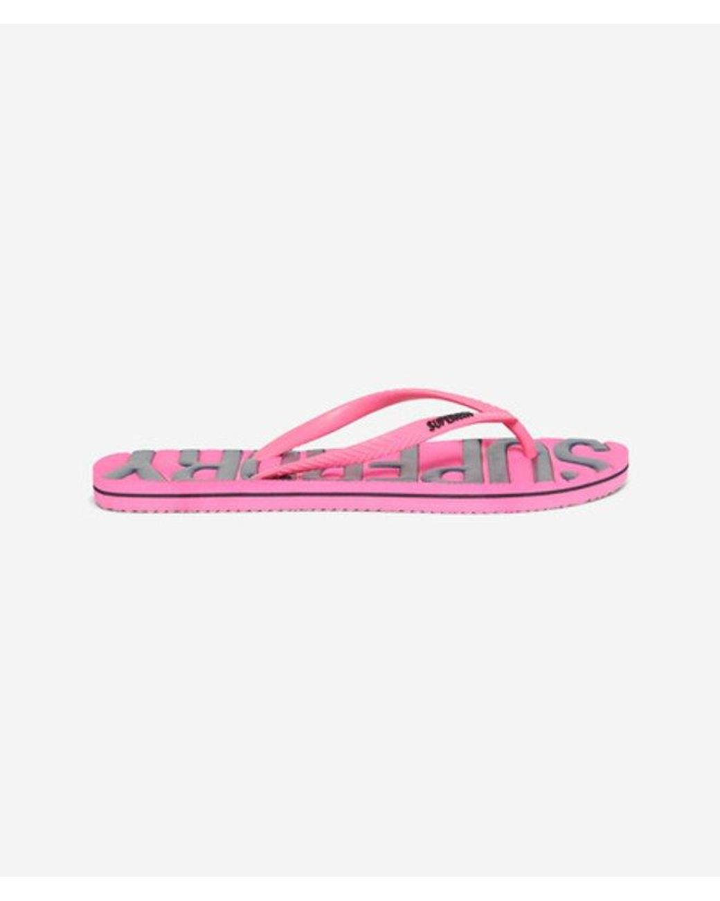 Superdry Pink & Co Vintage Vegan Flip Flops