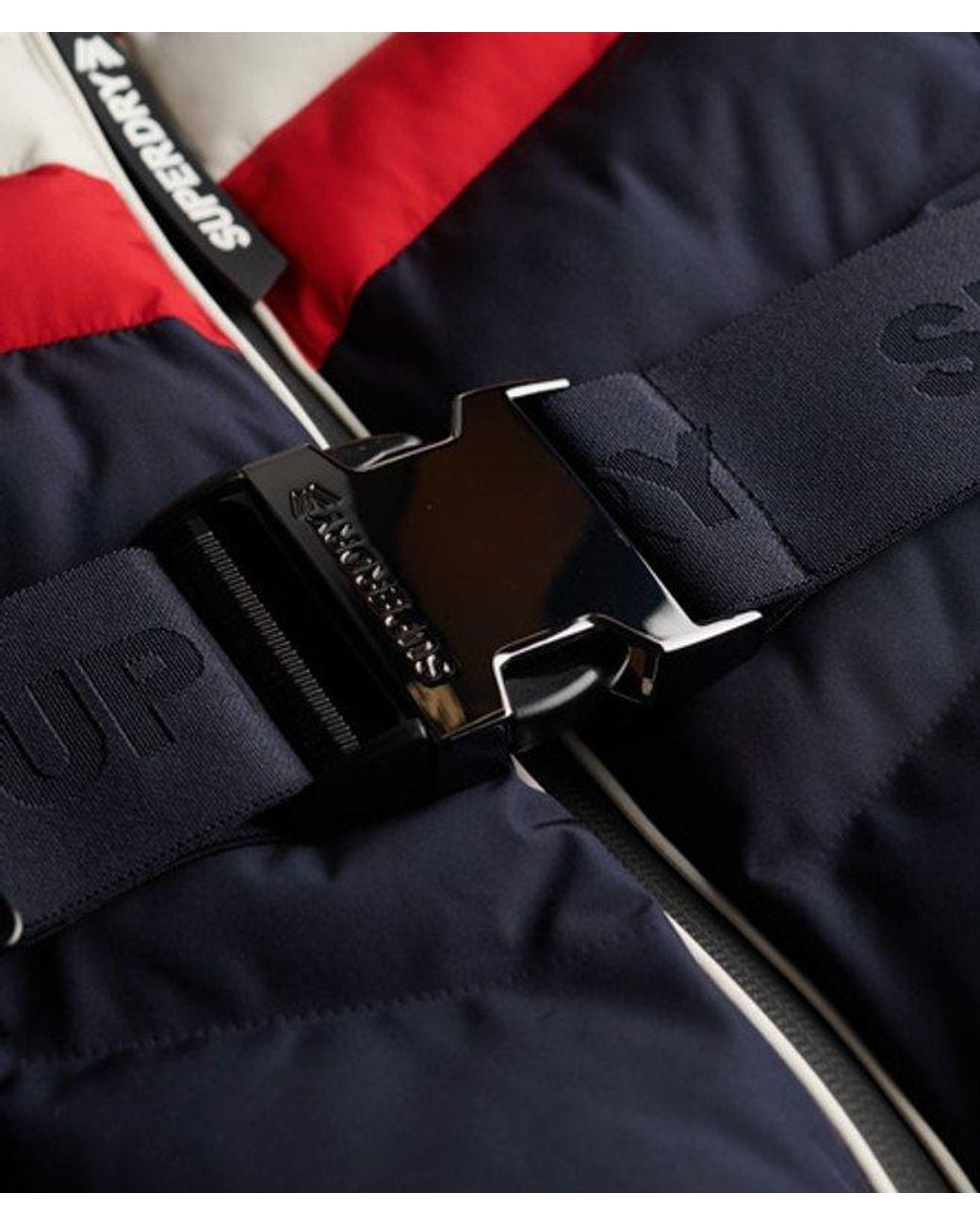 Superdry White & Co Luxe Chevron Ski Padded Jacket