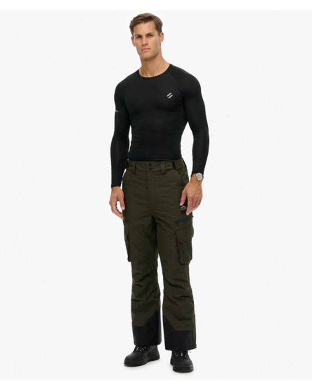 Superdry Black Ultimate Freestyle Ski Pants for men