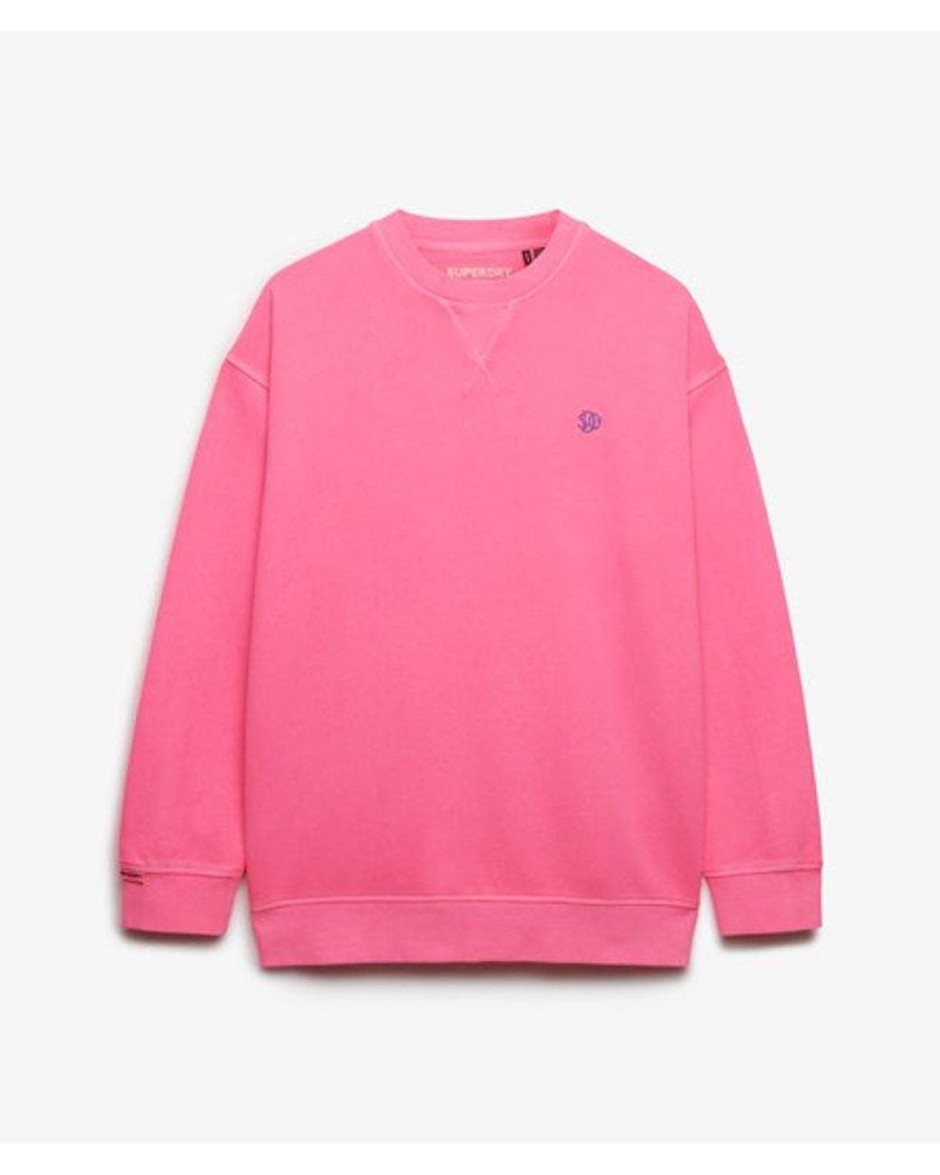 Superdry Pink & Co Studios Relaxed Crew Sweatshirt