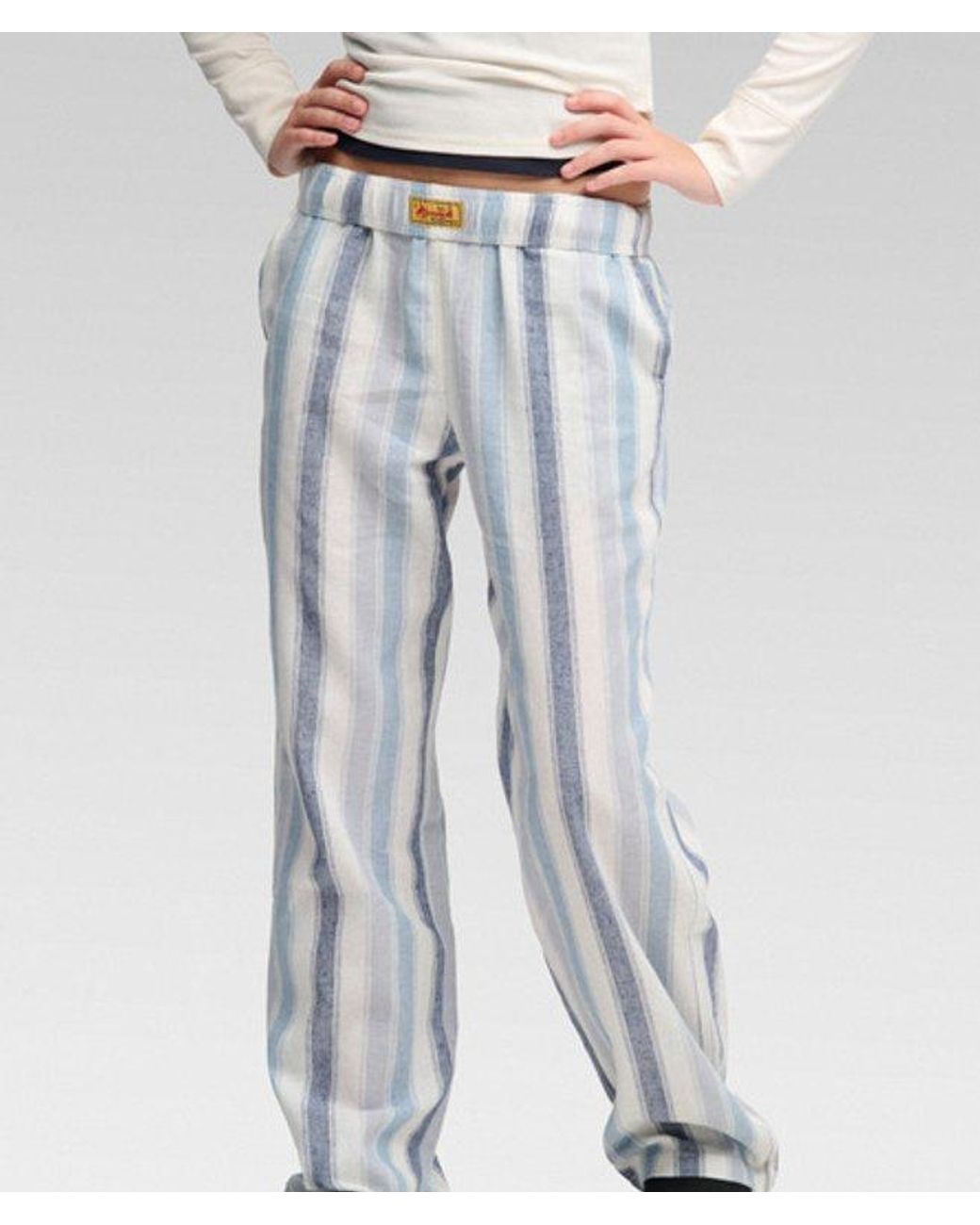 Superdry Blue & Co Komodo Pushkar Stripe Trousers