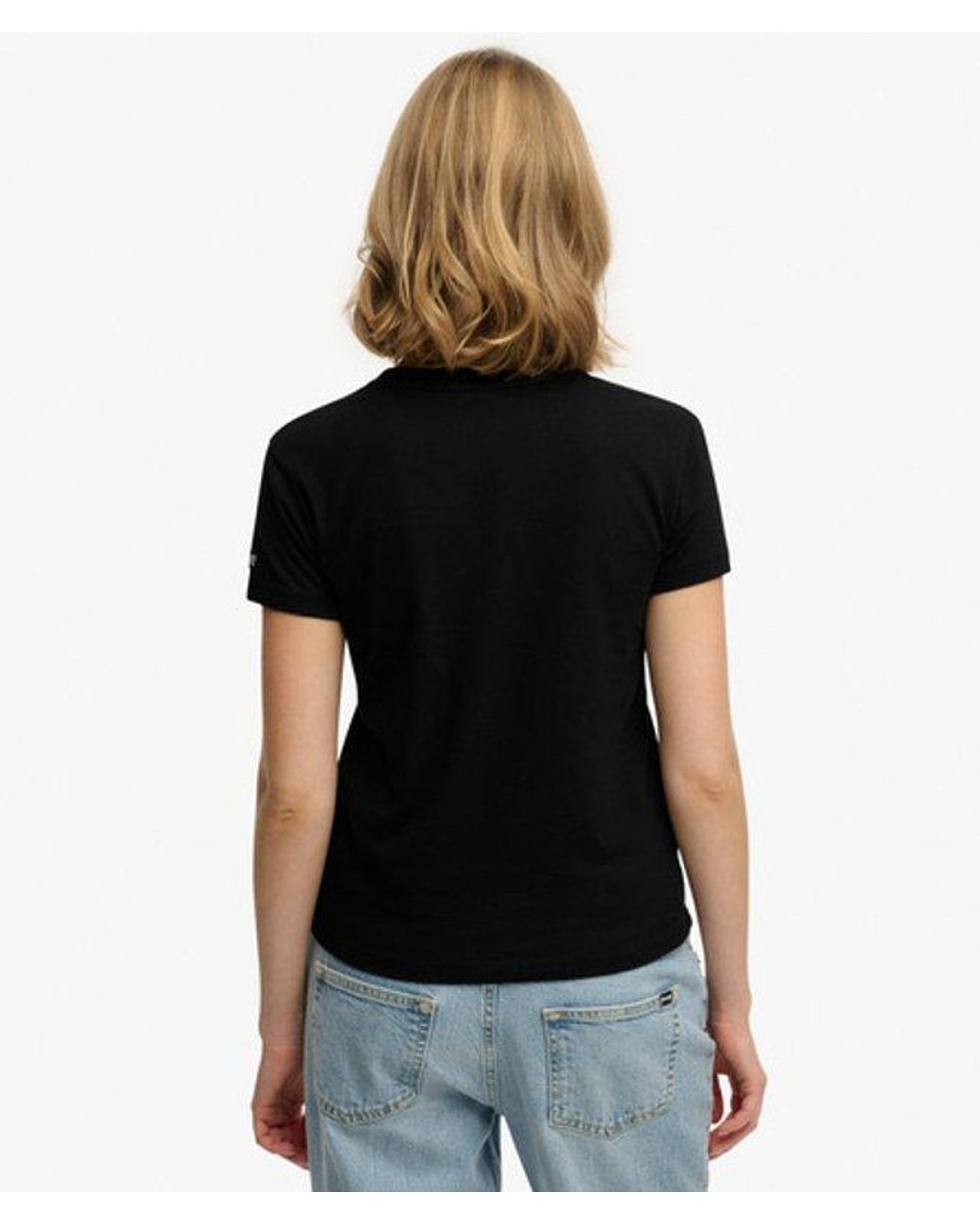 Superdry Black & Co Band Merch Fitted T-shirt