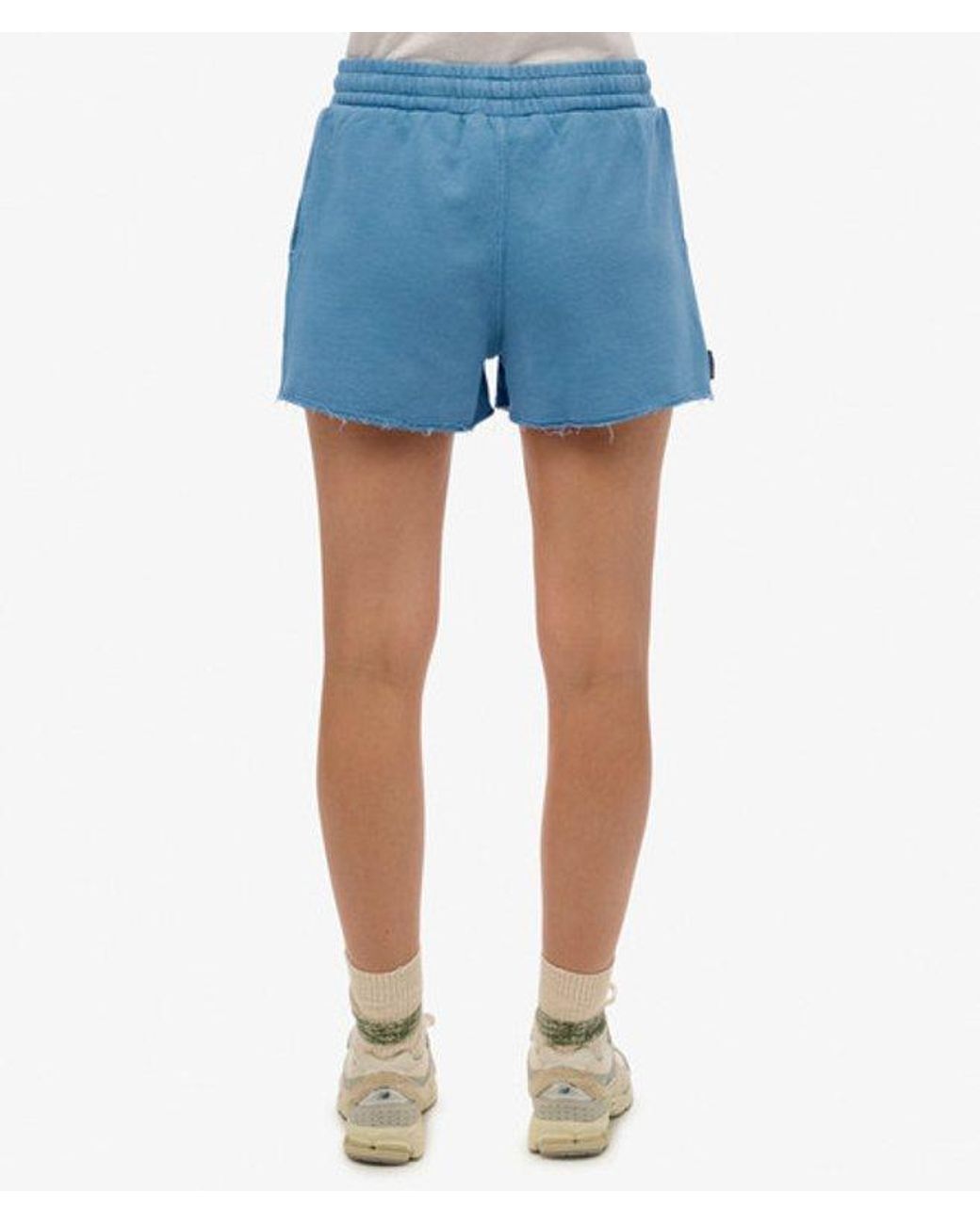 Superdry Blue & Co Essential Logo Garment Dye Shorts