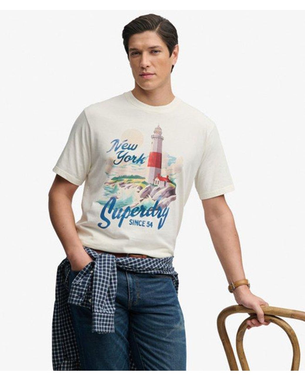 Superdry Blue & Co Maritime Loose T-shirt for men
