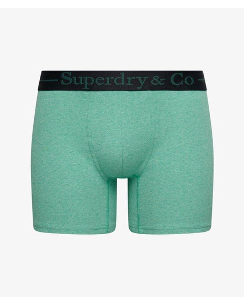 Superdry Green Co Boxer Triple Pack for men