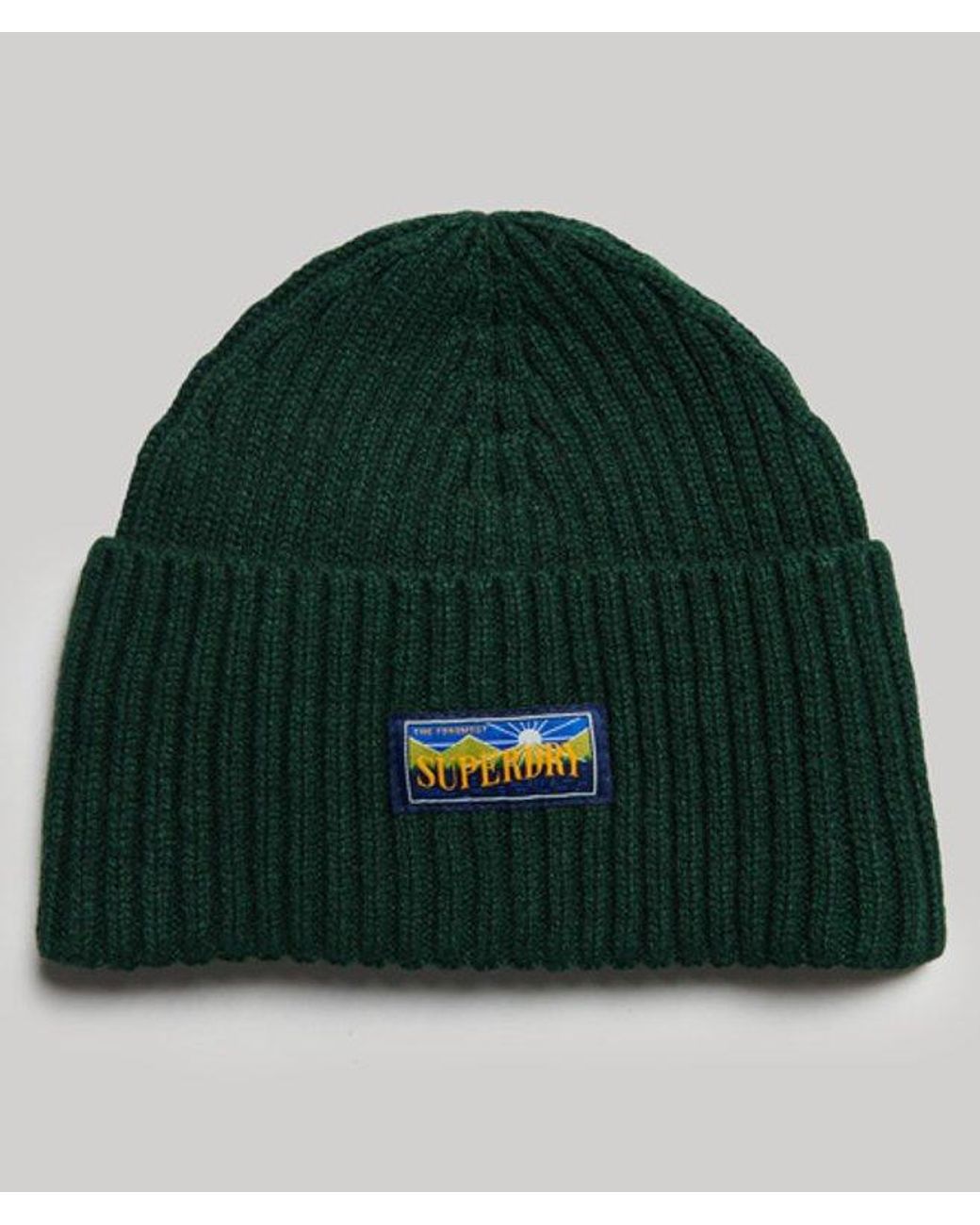 Superdry Green & Co Wool Blend Radar Beanie