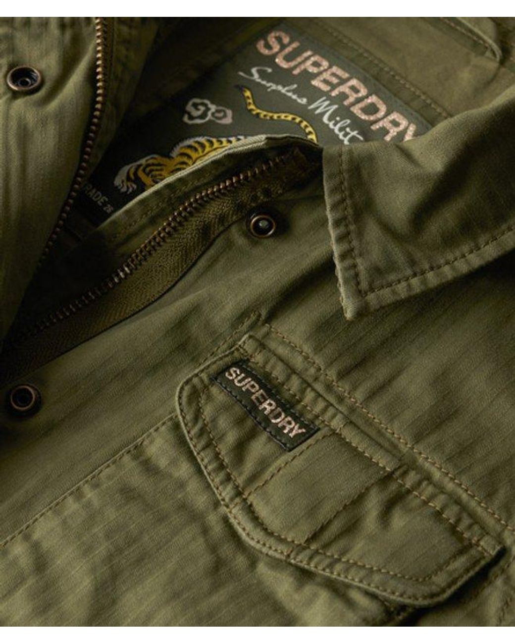 Superdry Green & Co Classic Military M65 Lined Jacket