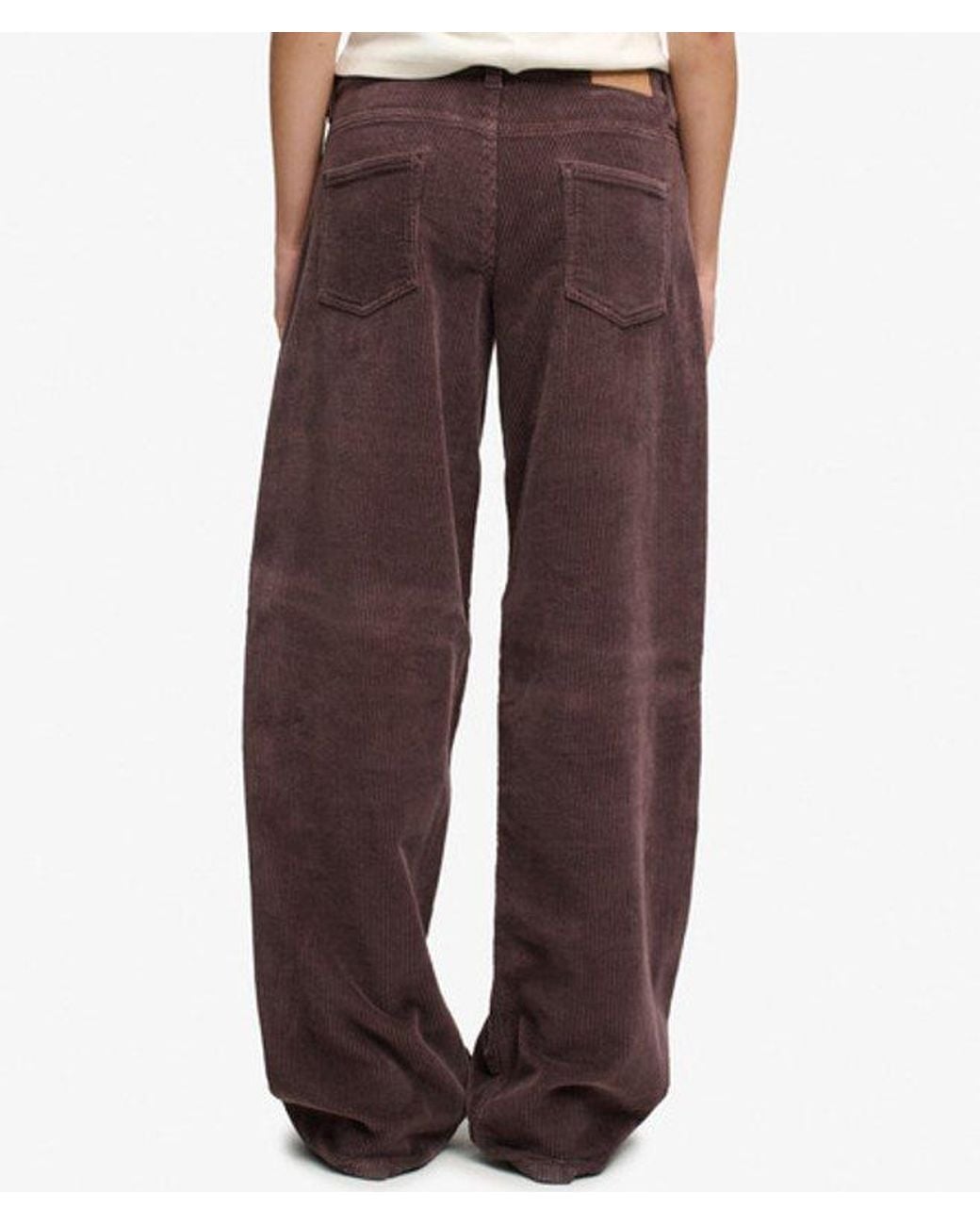 Superdry White & Co Mid Rise baggy Jumbo Cord Pants
