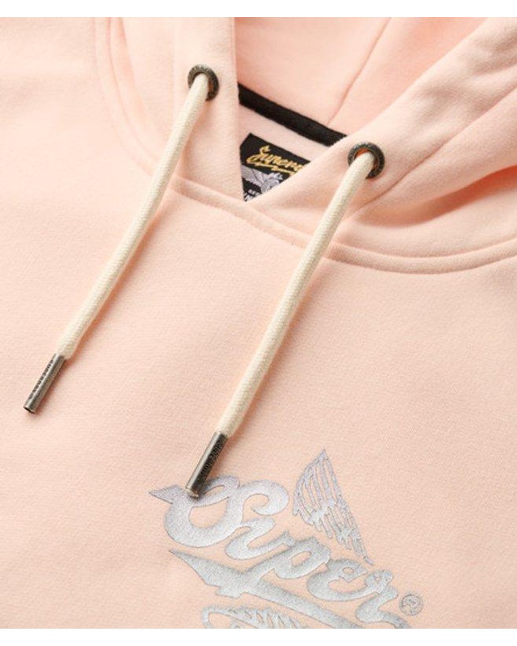 Superdry Black & Co Athletic Metallic Hoodie