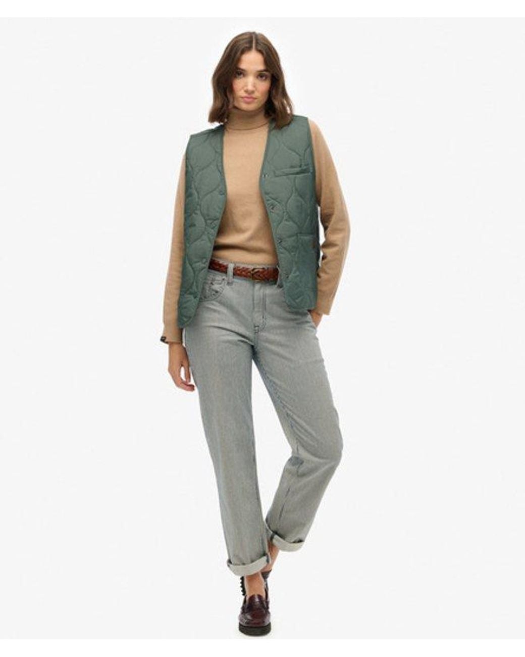 Superdry Green & Co Quilted Lite Liner Gilet