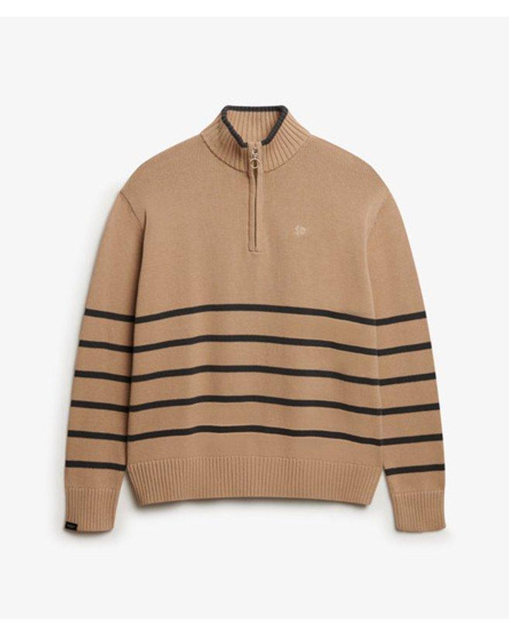 Superdry Blue & Co Knitted Half Zip Jumper