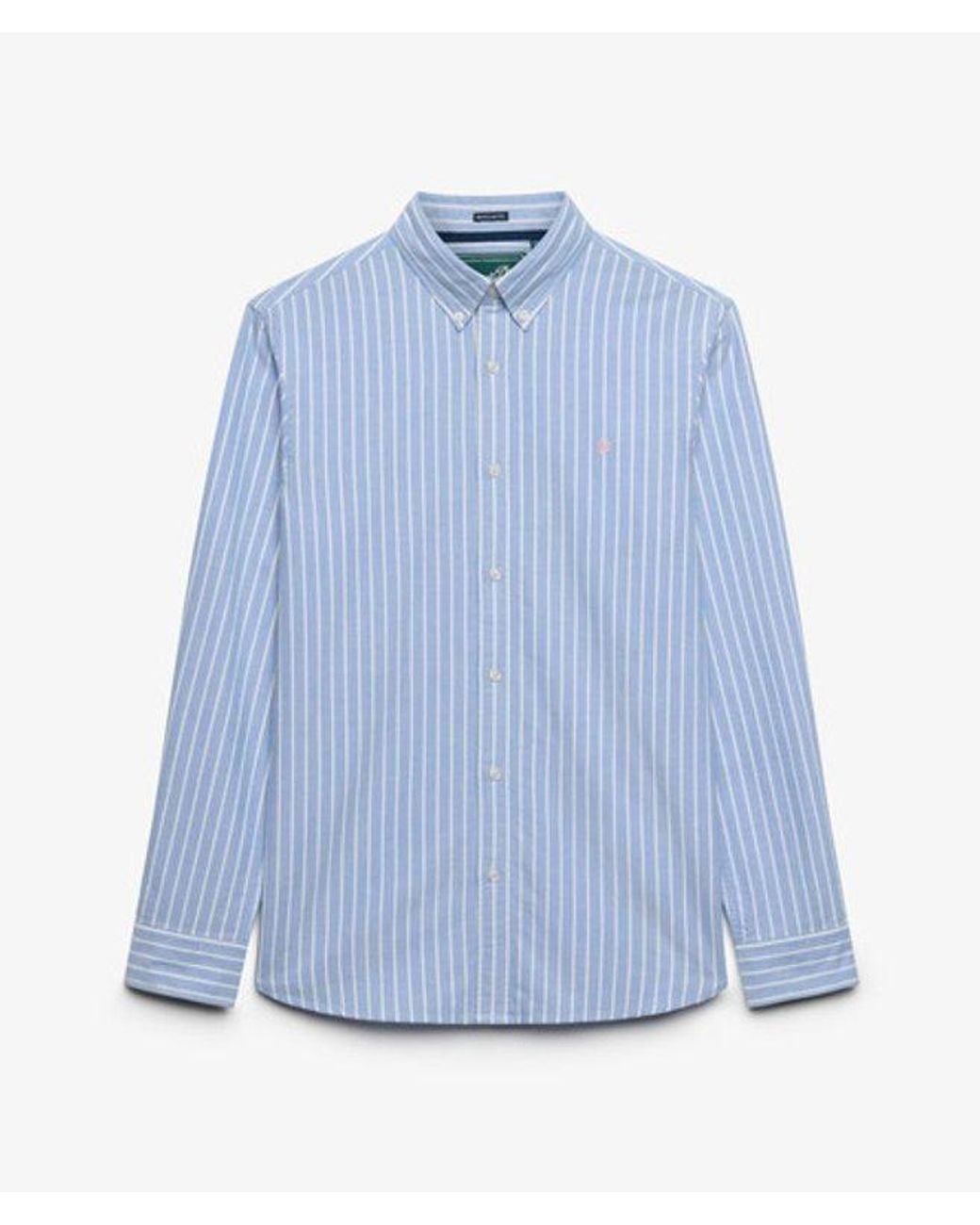 Superdry Blue & Co Classic Oxford Long Sleeve Shirt for men