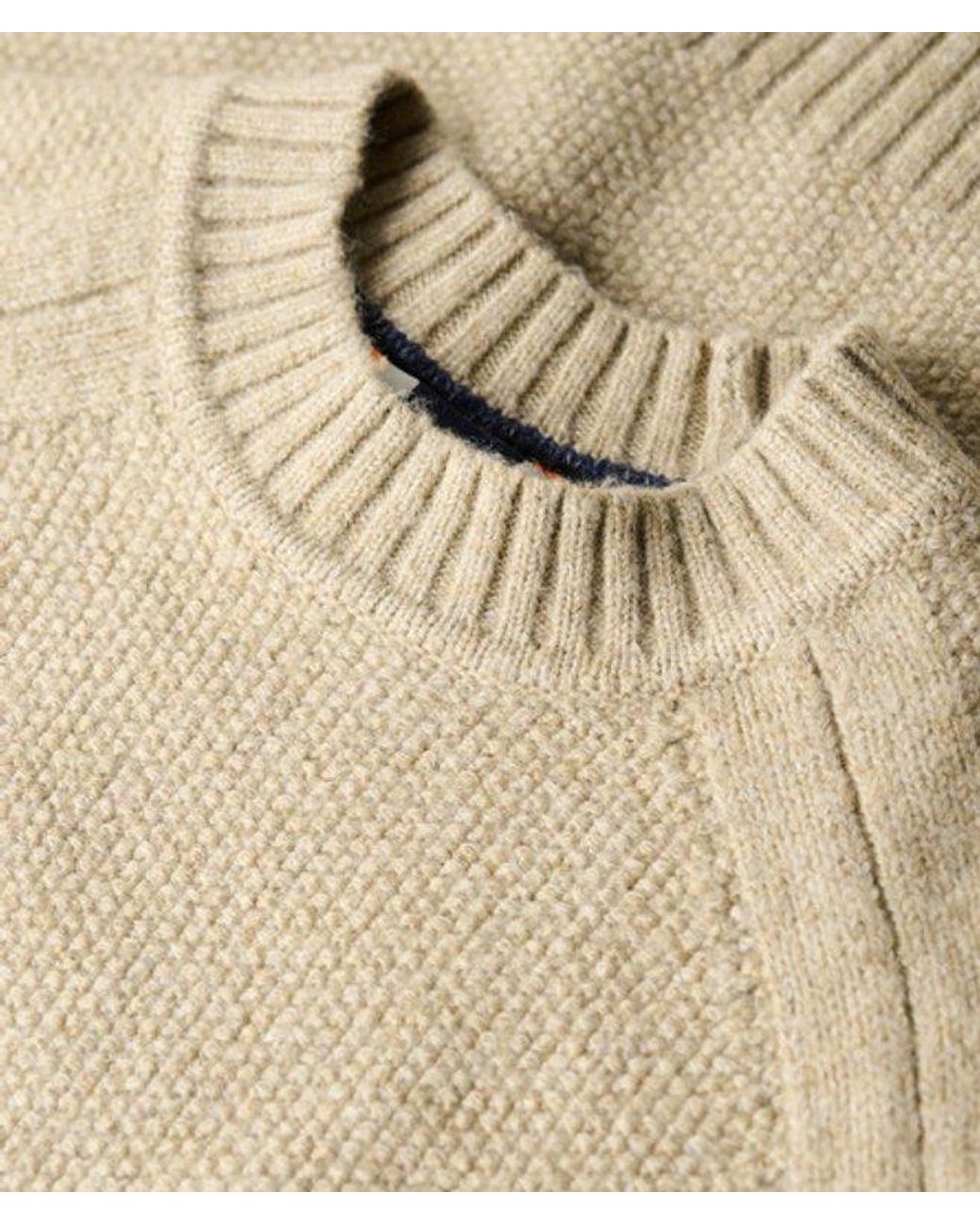 Superdry Natural & Co Chunky Raglan Jumper for men