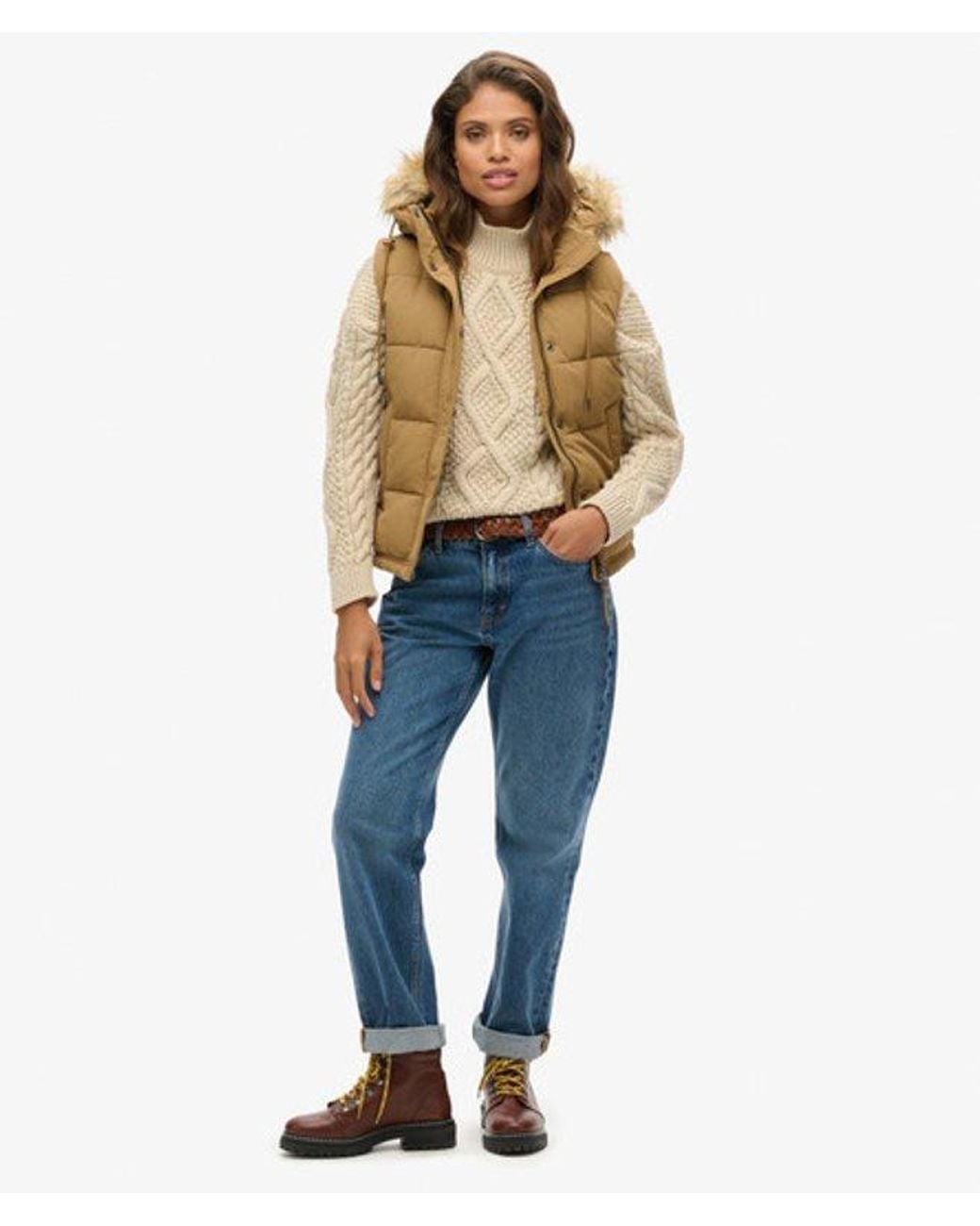Superdry Natural & Co Everest Faux Fur Gilet