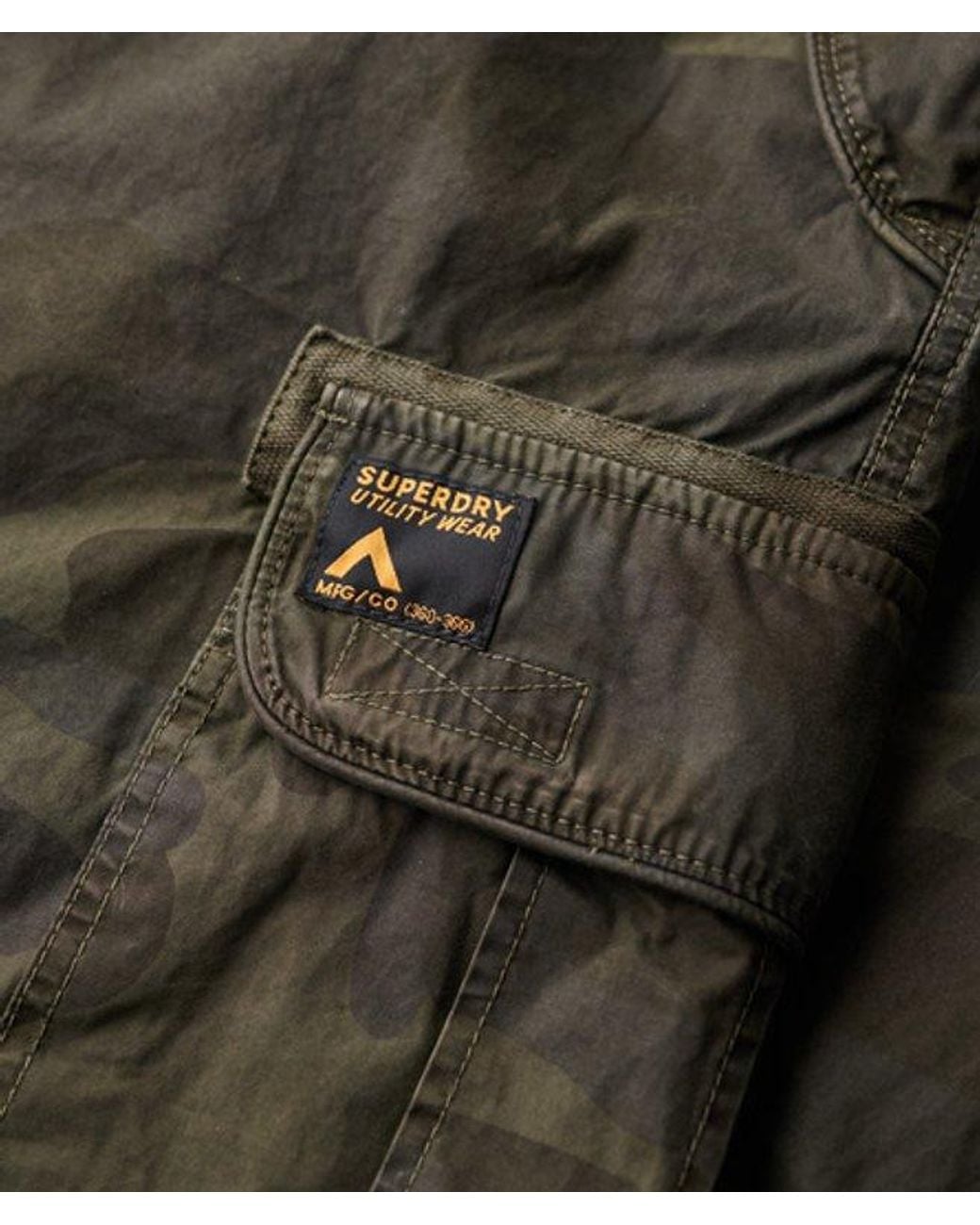 Superdry Blue baggy Parachute Pants for men