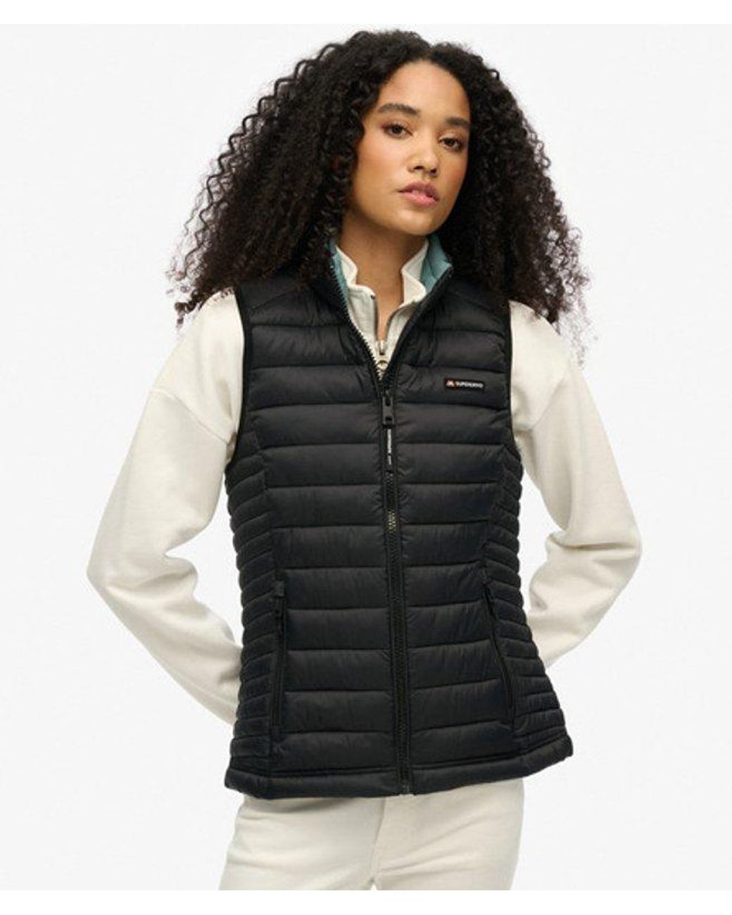 Superdry Black Fuji Lite Padded Gilet